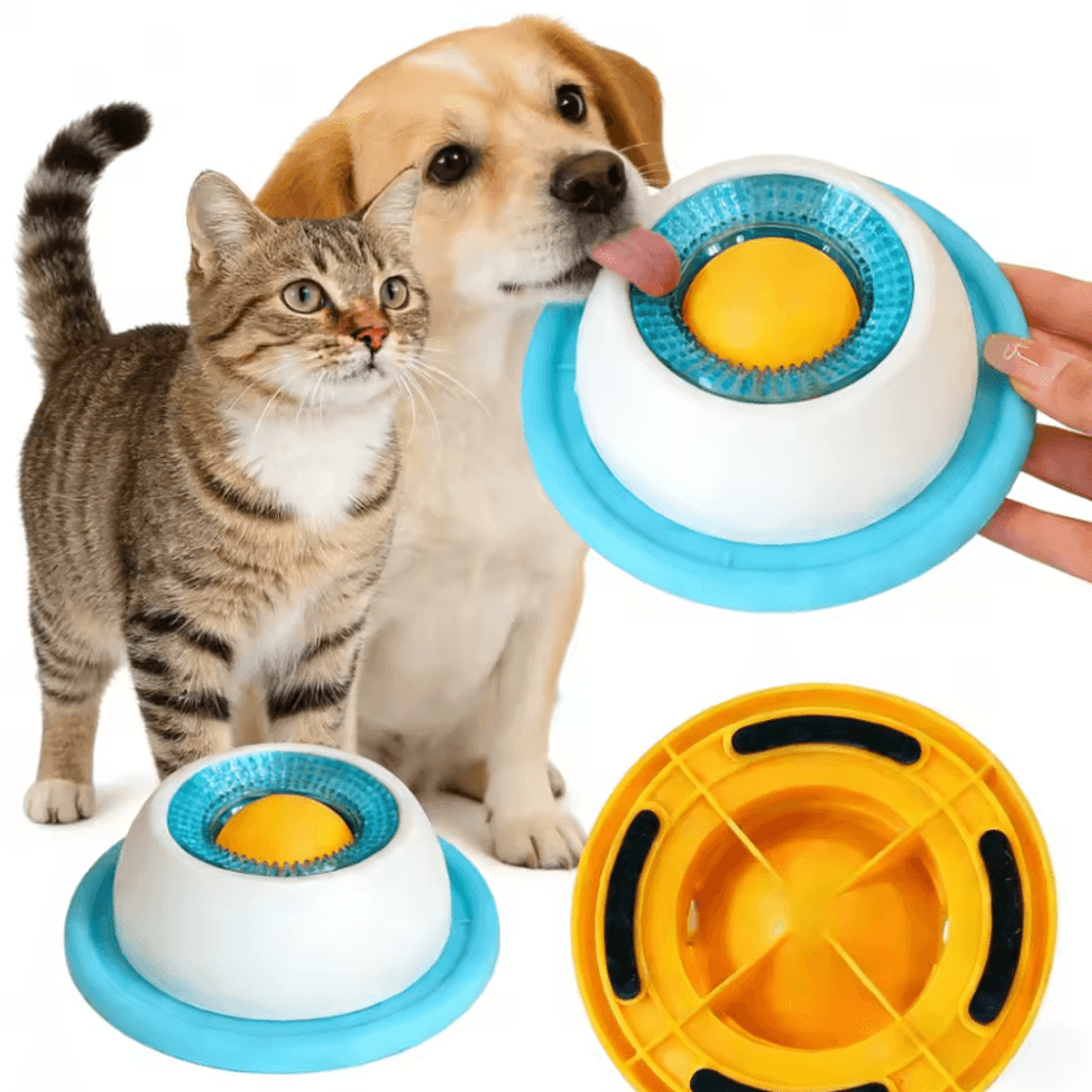 calmpaw interactive dog lick mat slow feeder bowl