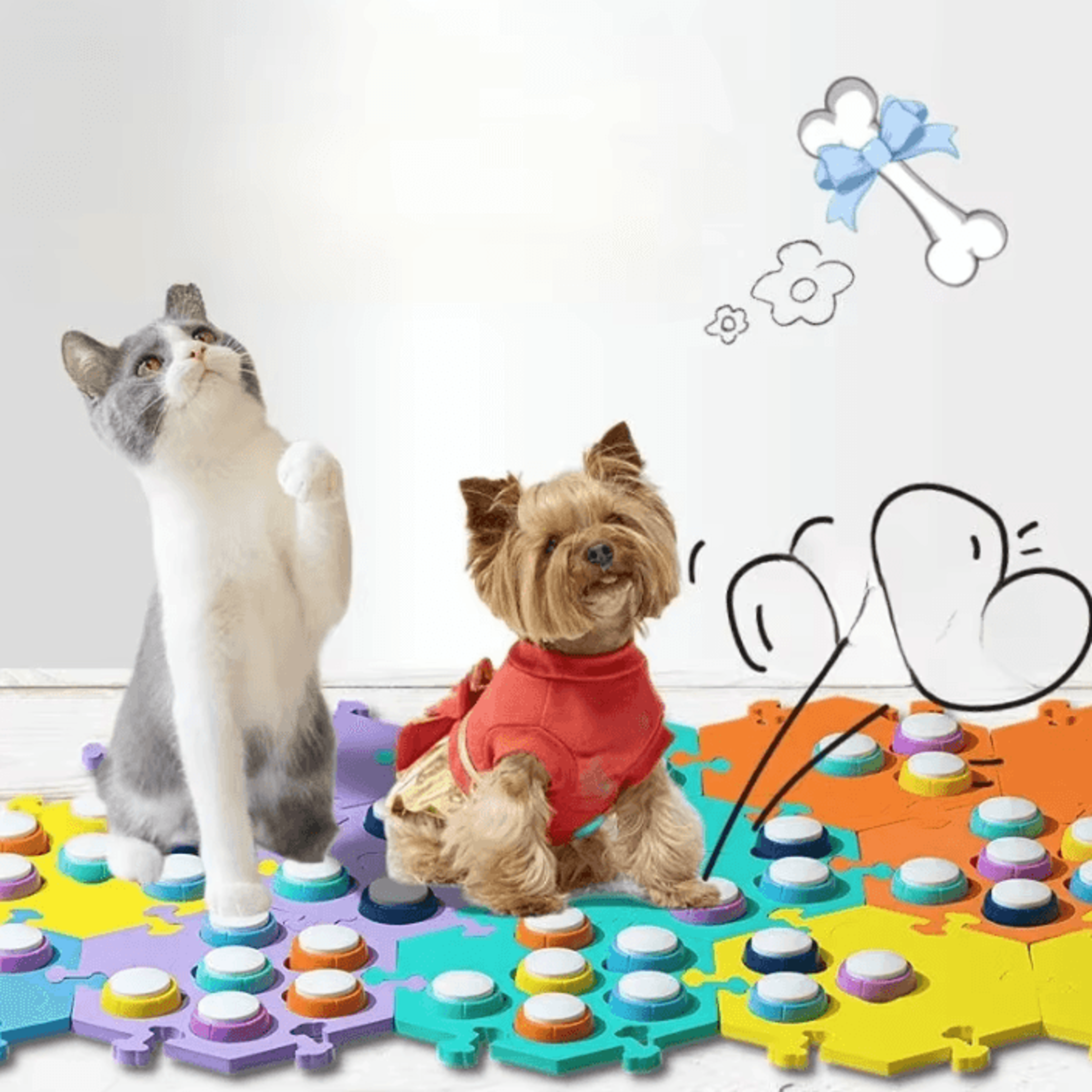 talkpaws dog communication buttons for pet training & interaction