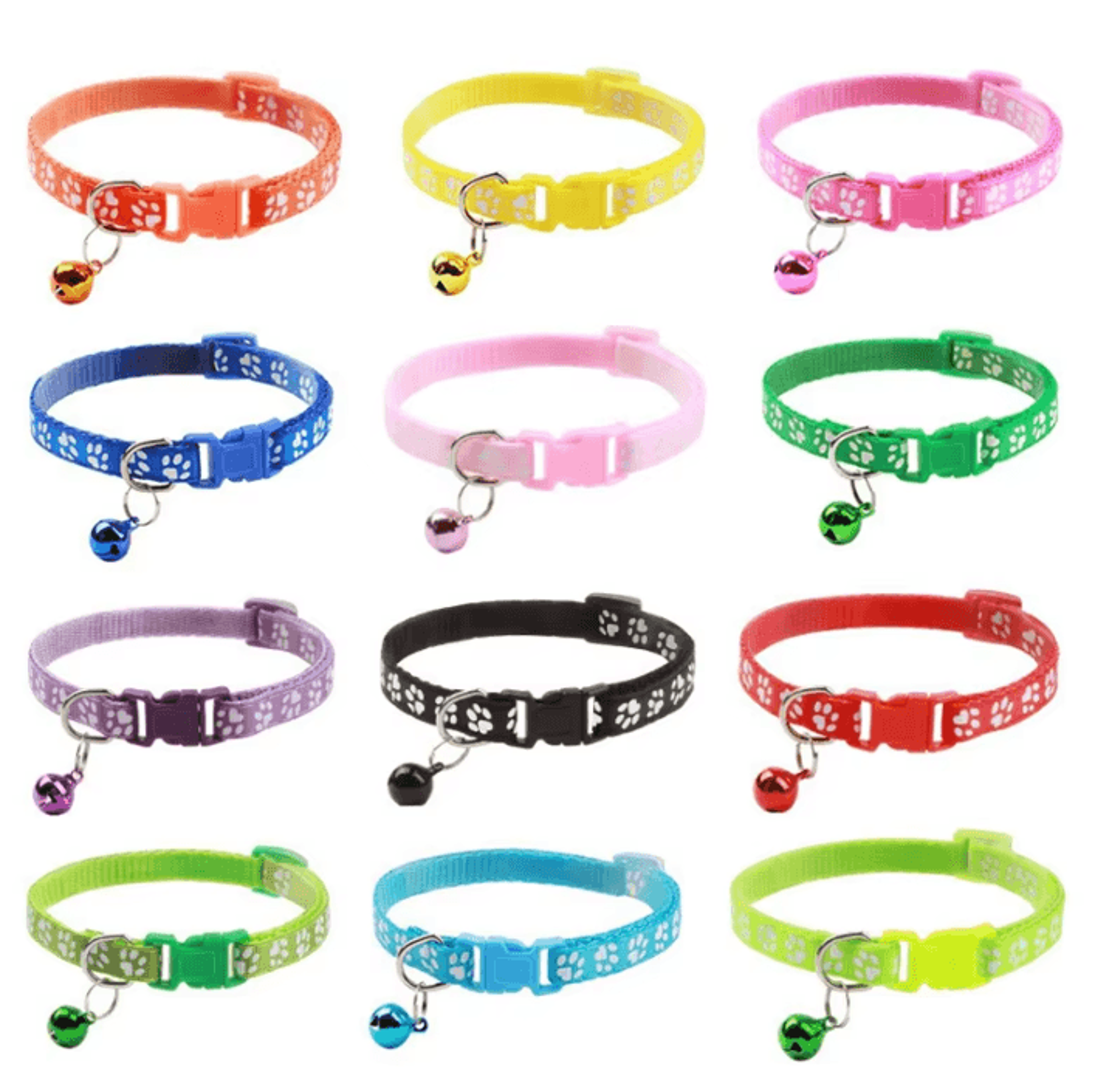 rainbowpaws cat collar with bell for kittens & small pets
