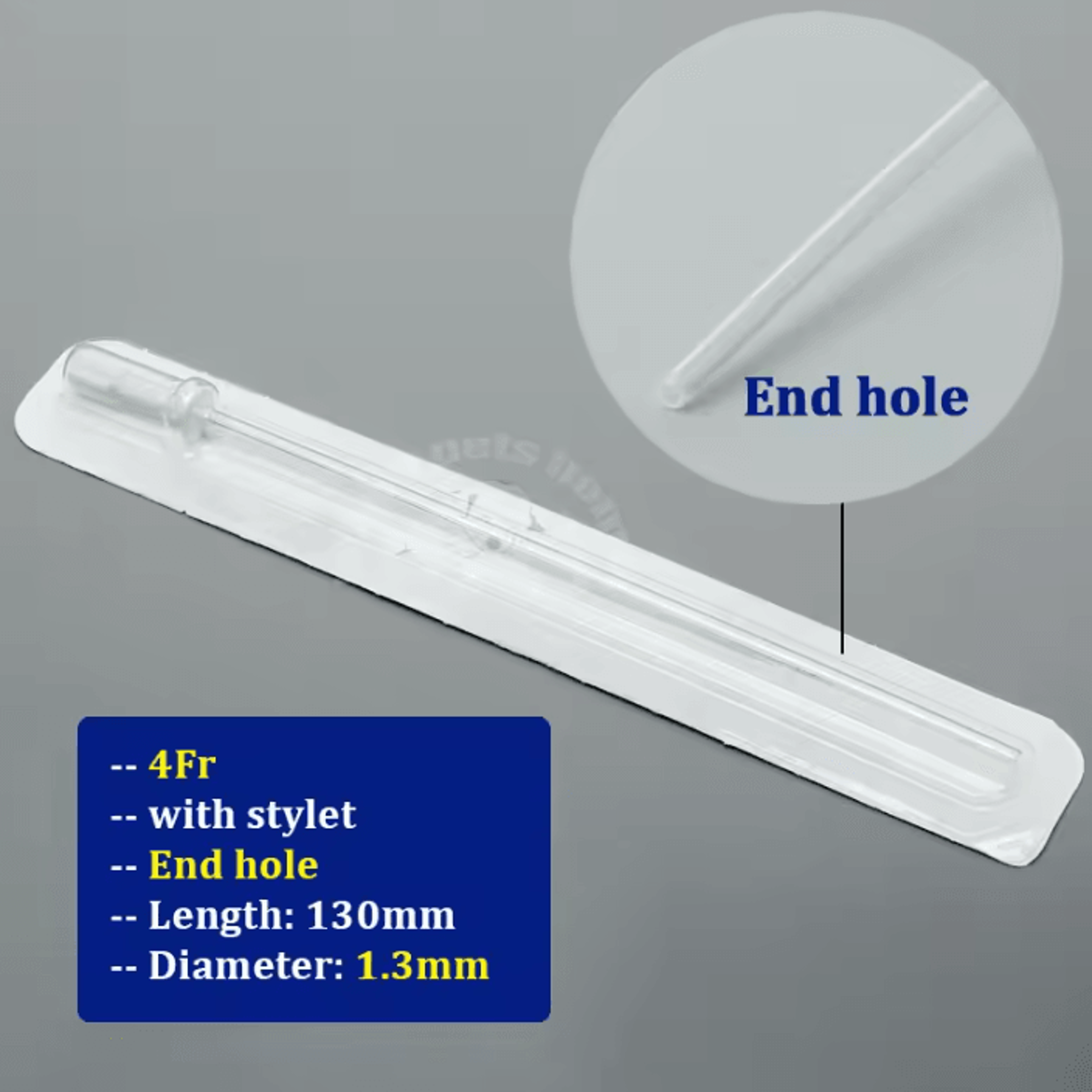 Veterinary Cat Urinary Catheter With Stylet 3Fr  4Fr 3