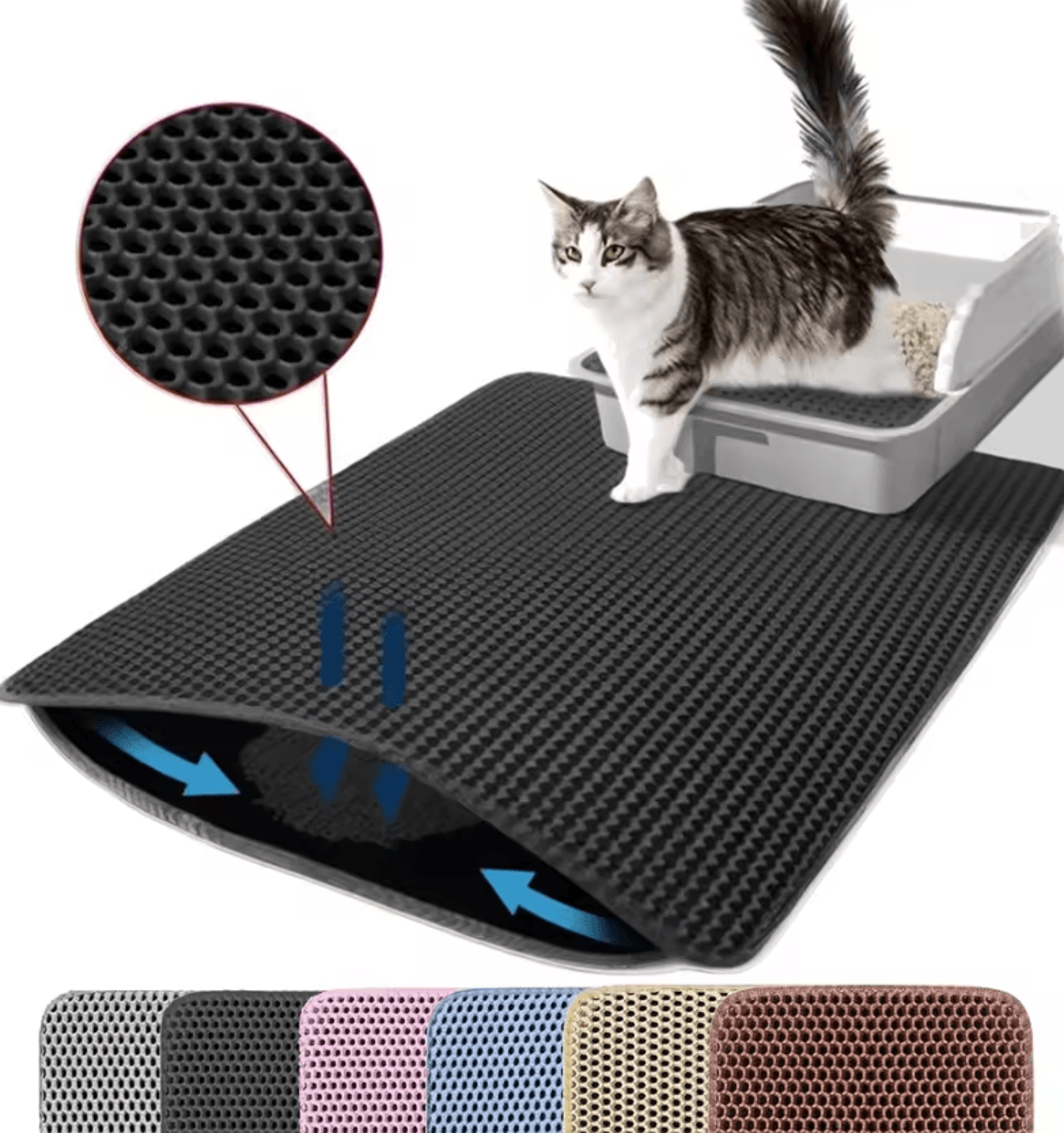 Waterproof Double Layer Cat Litter Trapping Mat 3