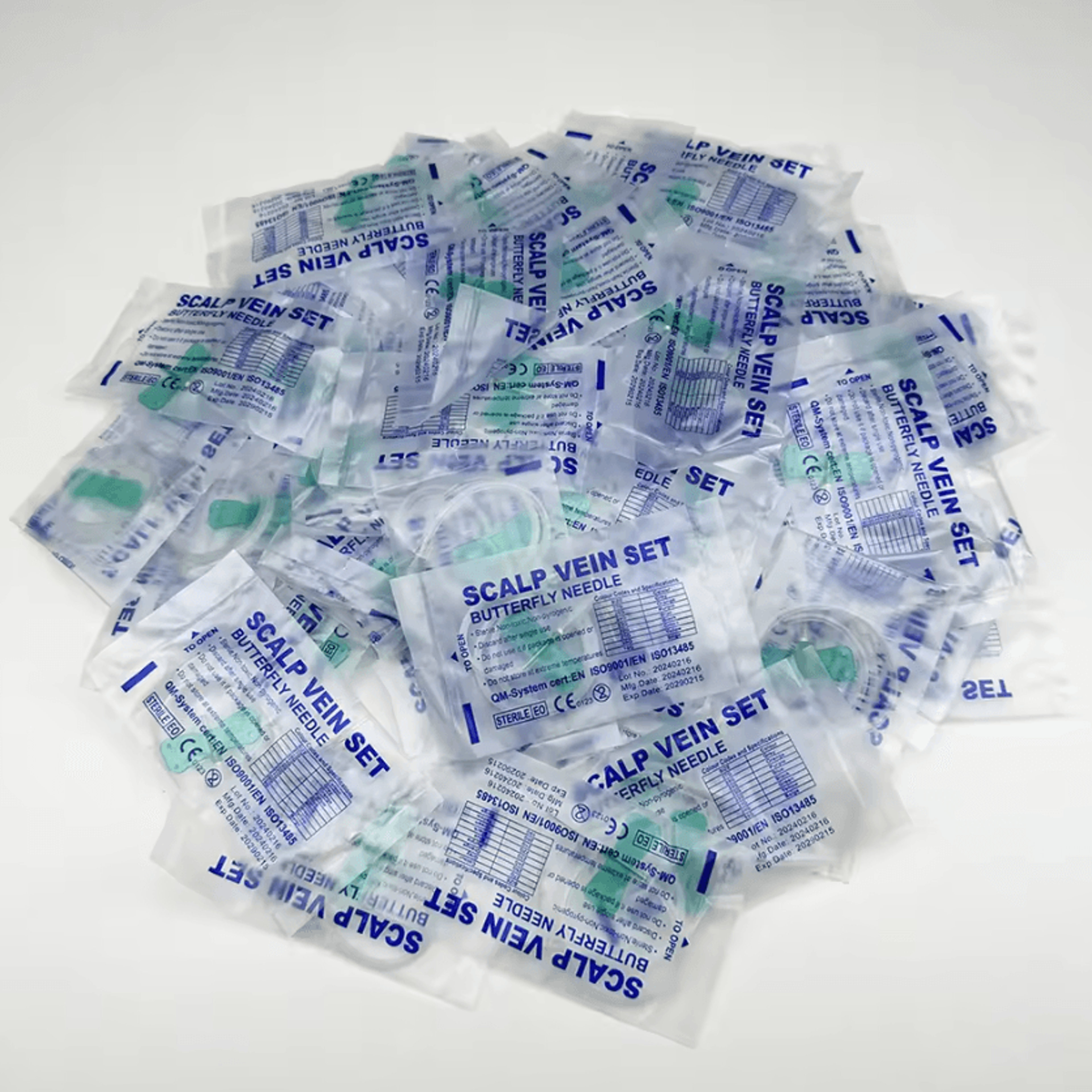 100PCS Disposable Veterinary Butterfly Infusion Needles 4