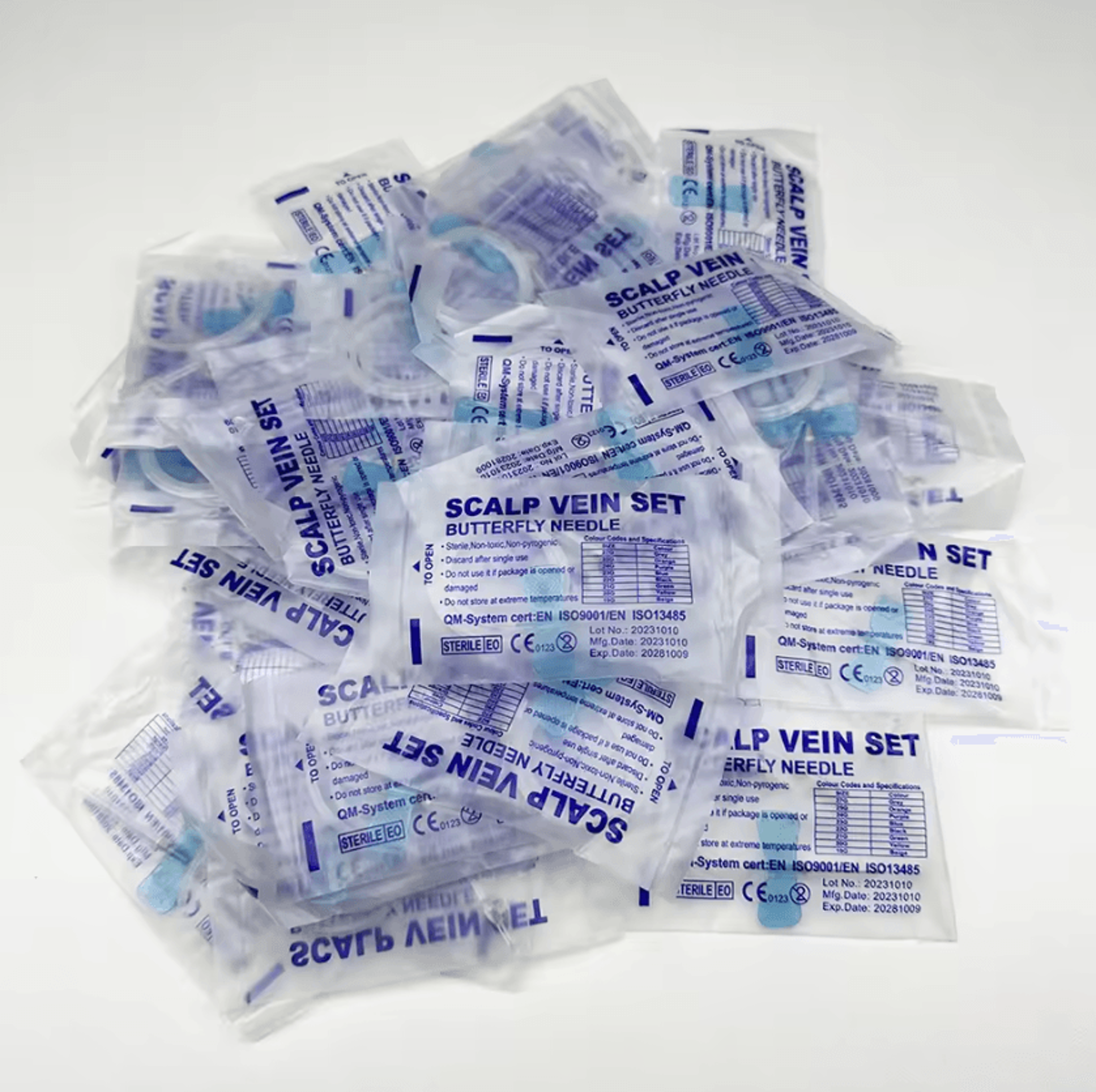 100PCS Disposable Veterinary Butterfly Infusion Needles 6