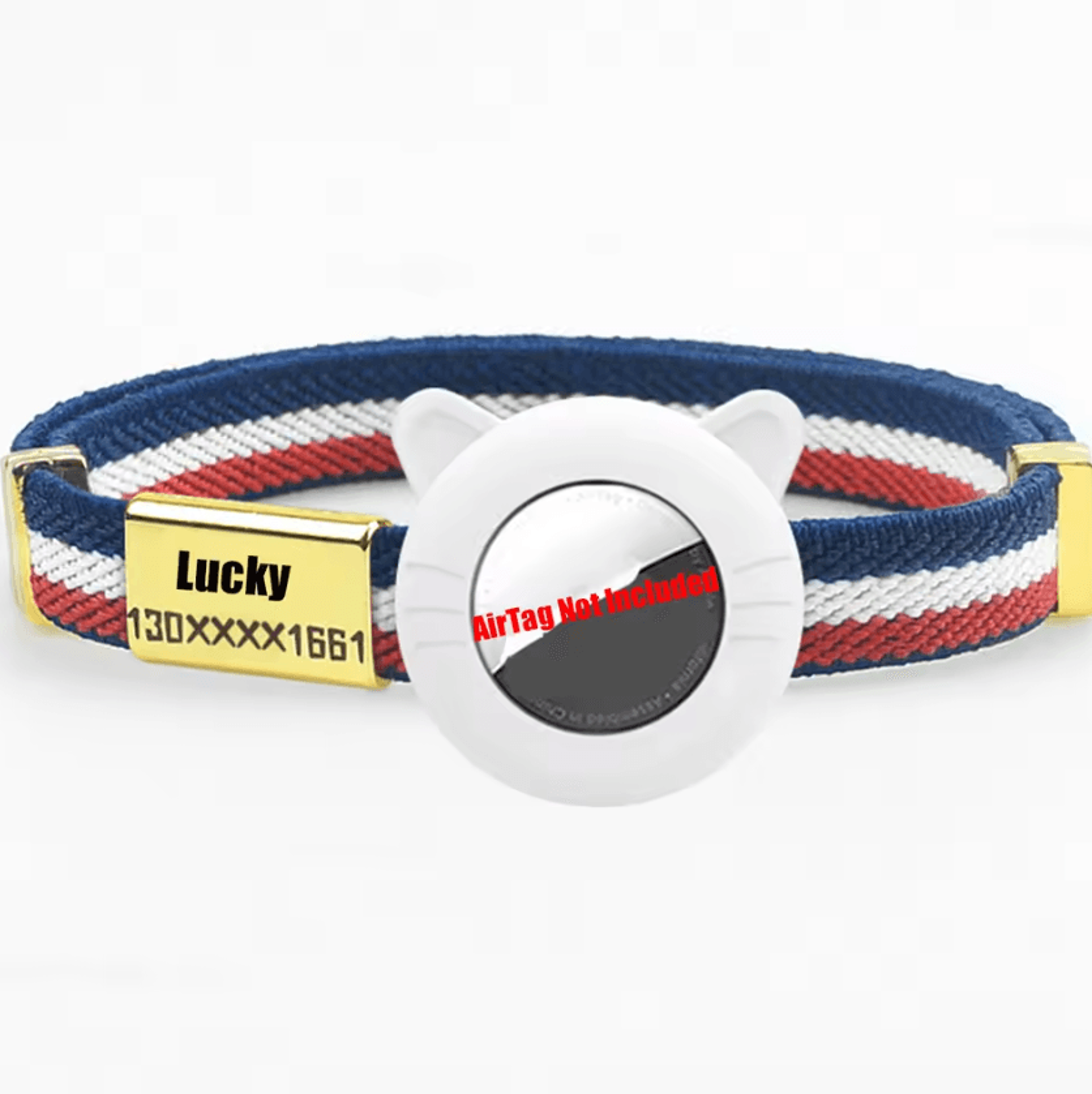 Breakaway AirTag Cat Collar With GPS Holder  Custom Name Tag 11
