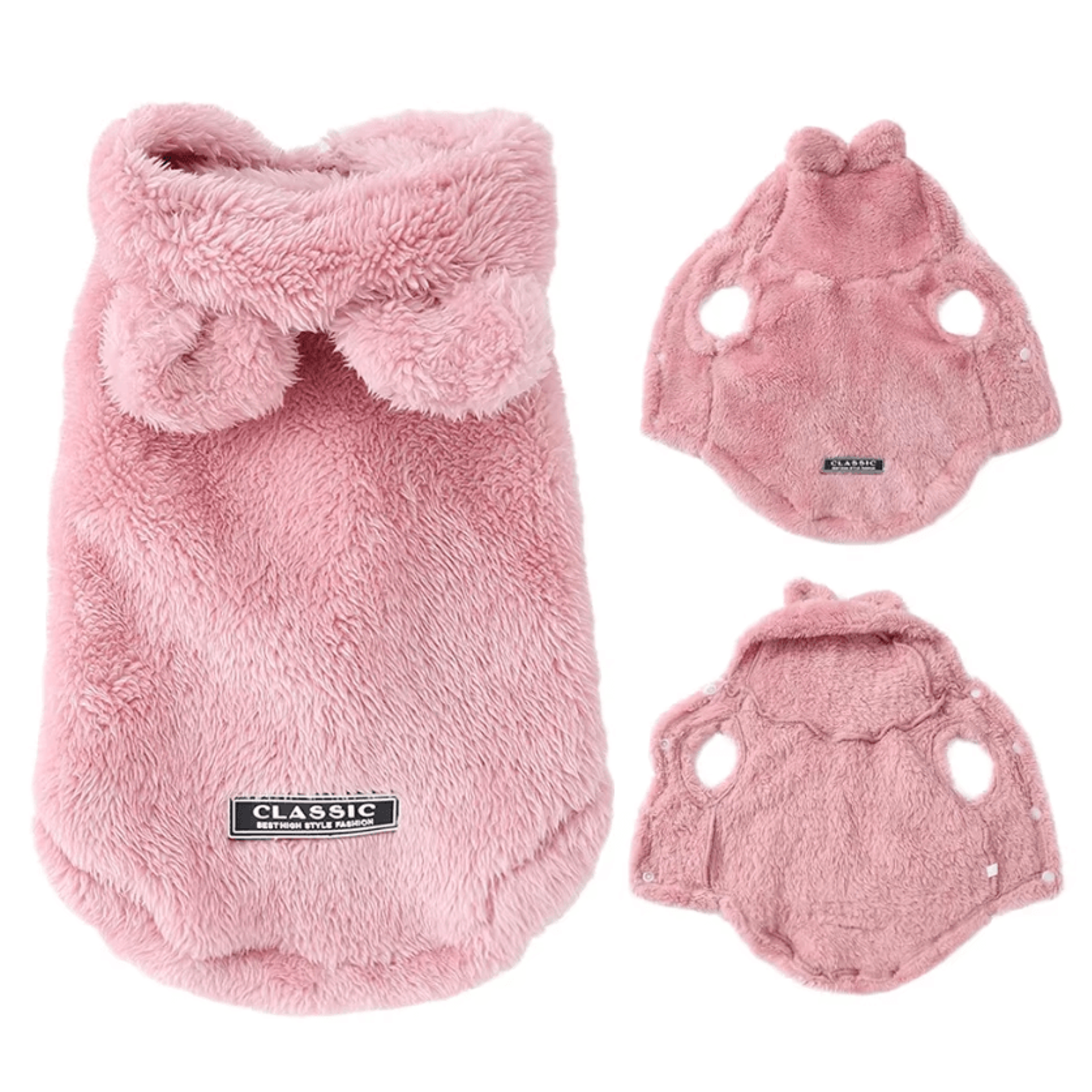 snugglepaws fleece hoodie for small dogs & cats