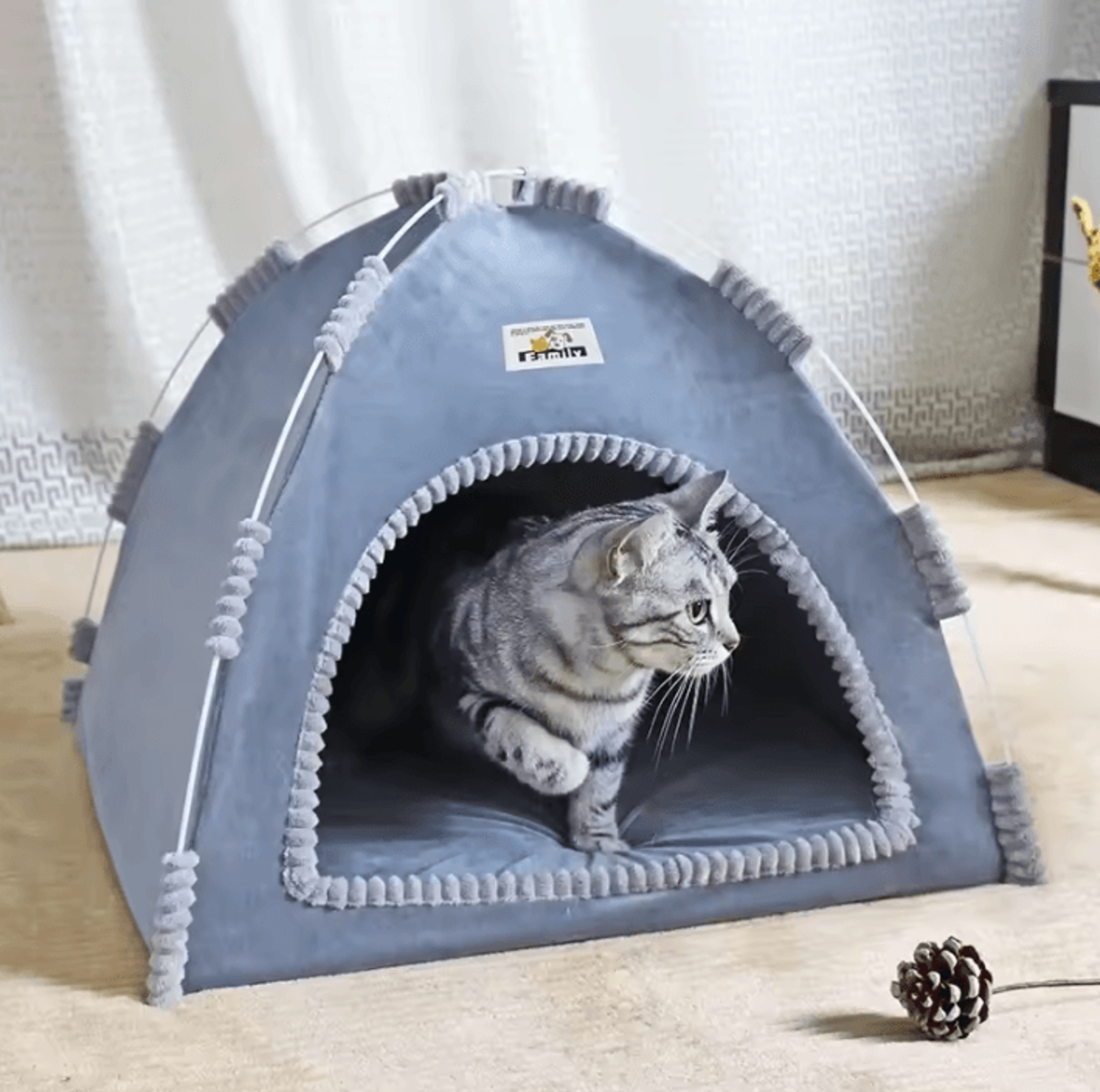 CozyPaws Indoor Cat Tent Bed For Cats  Small Dogs 1