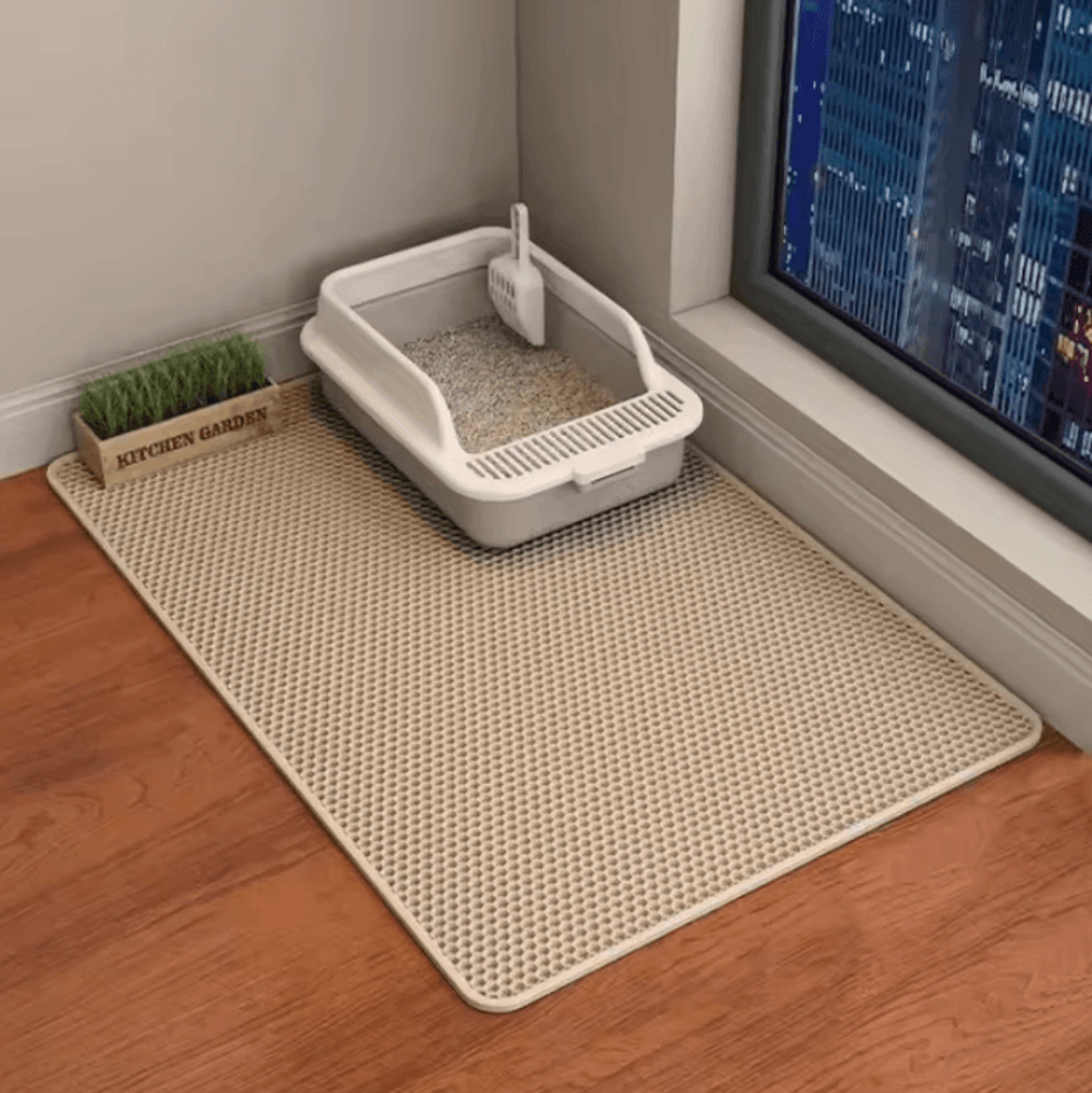 TrapEase Waterproof DoubleLayer Cat Litter Mat 6