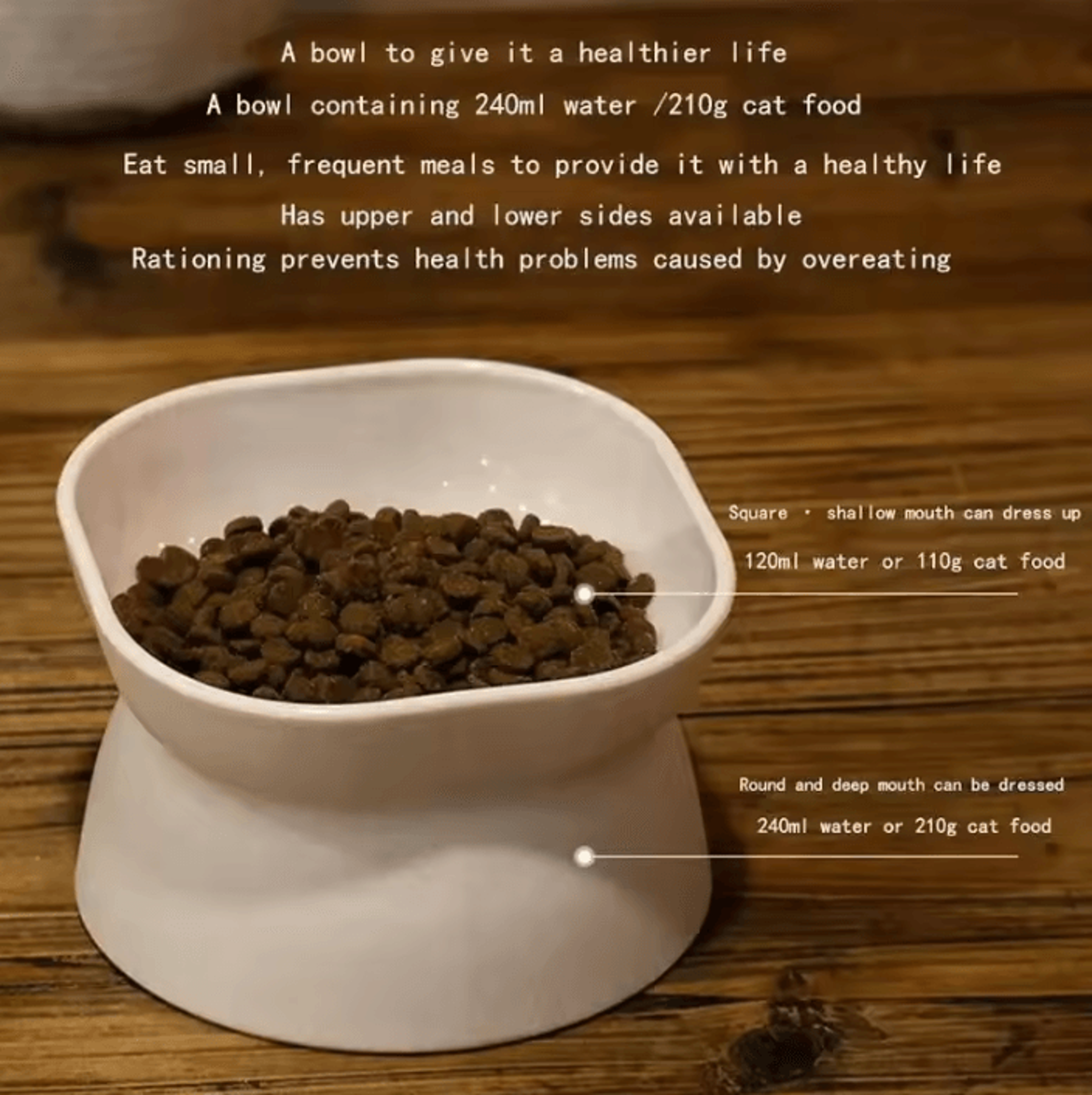 NeckEase Elevated AntiWhisker Cat Bowl 2
