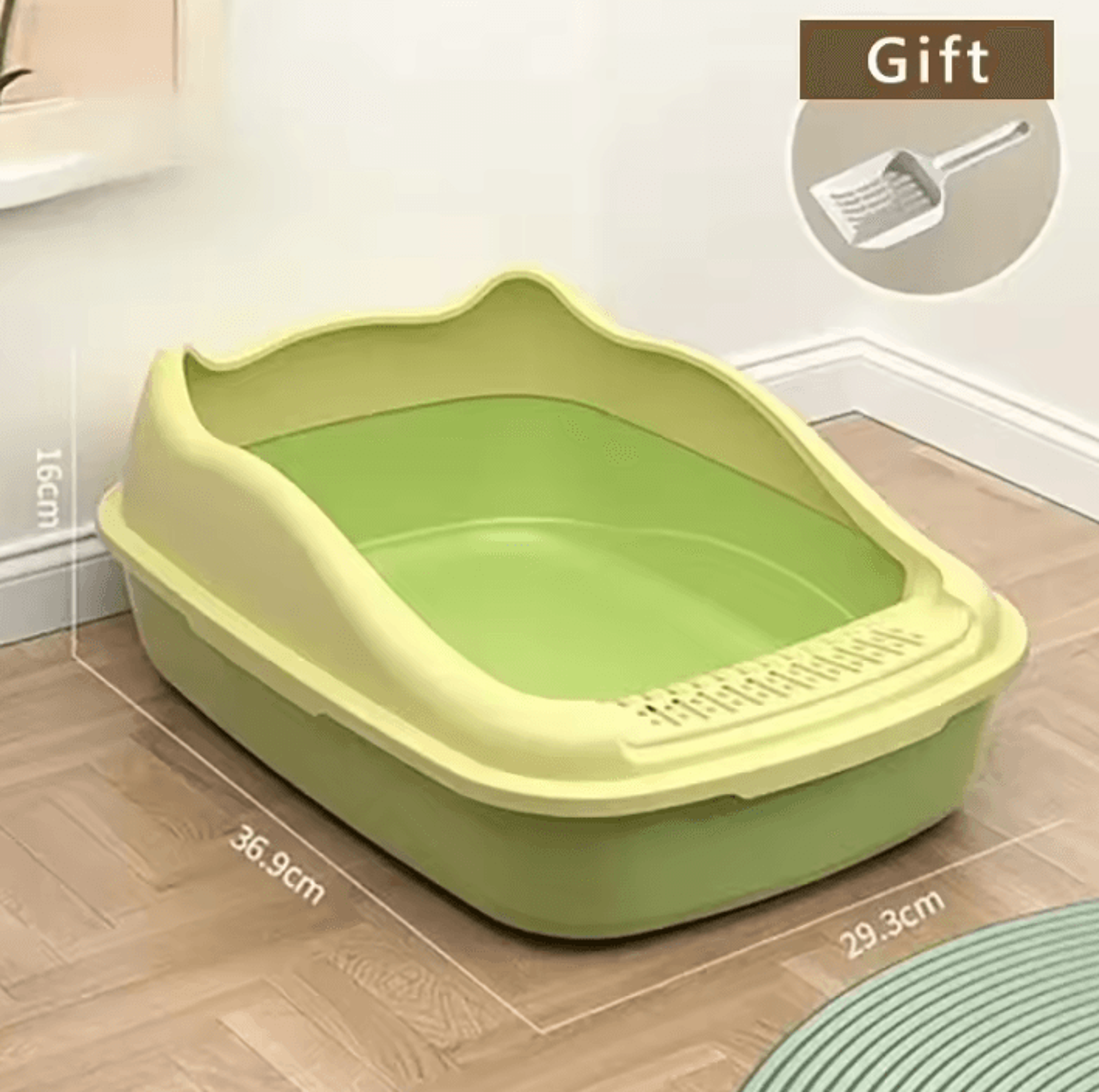 SplashGuard Small Cat Litter Box For Kittens  Indoor Cats 2
