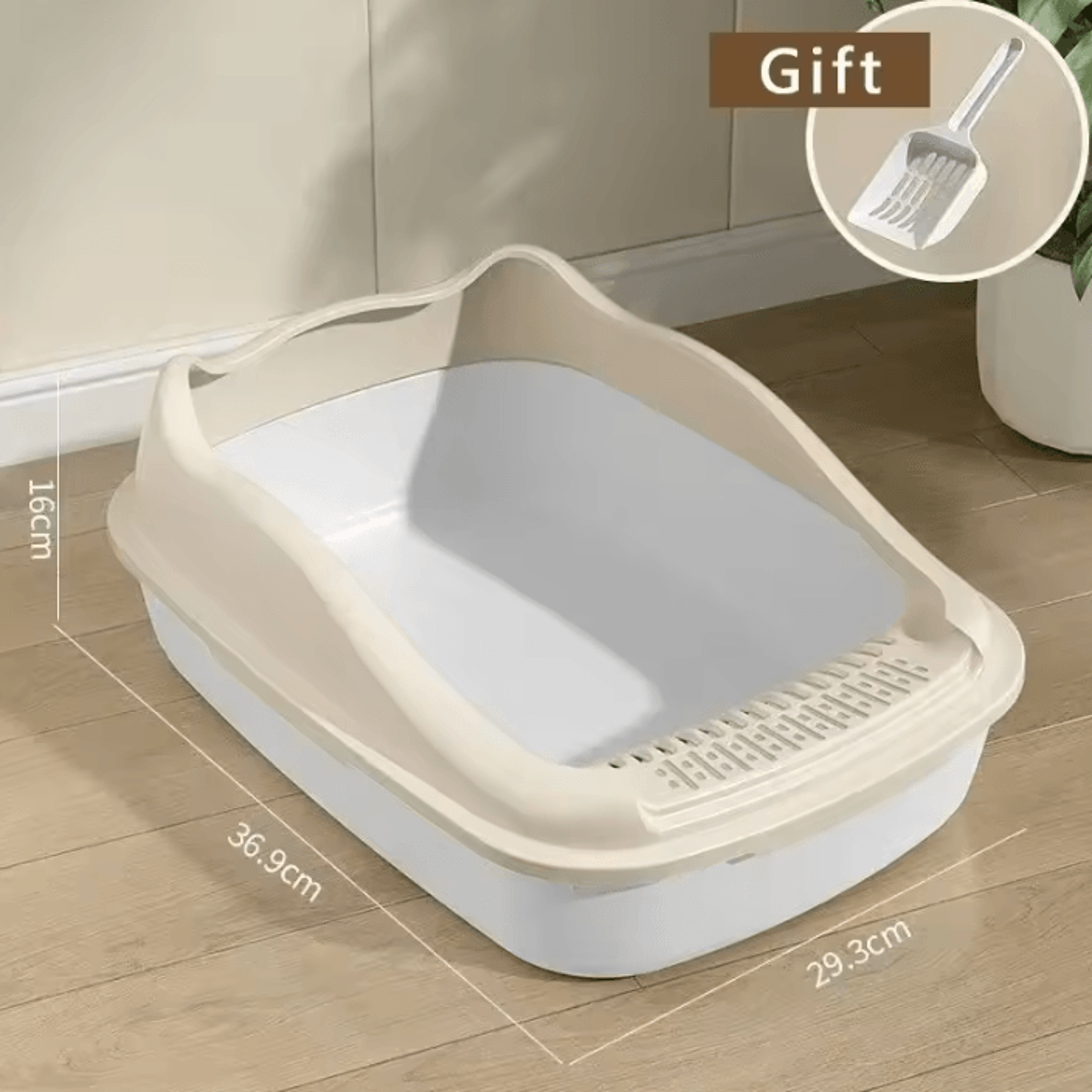 SplashGuard Small Cat Litter Box For Kittens  Indoor Cats 3