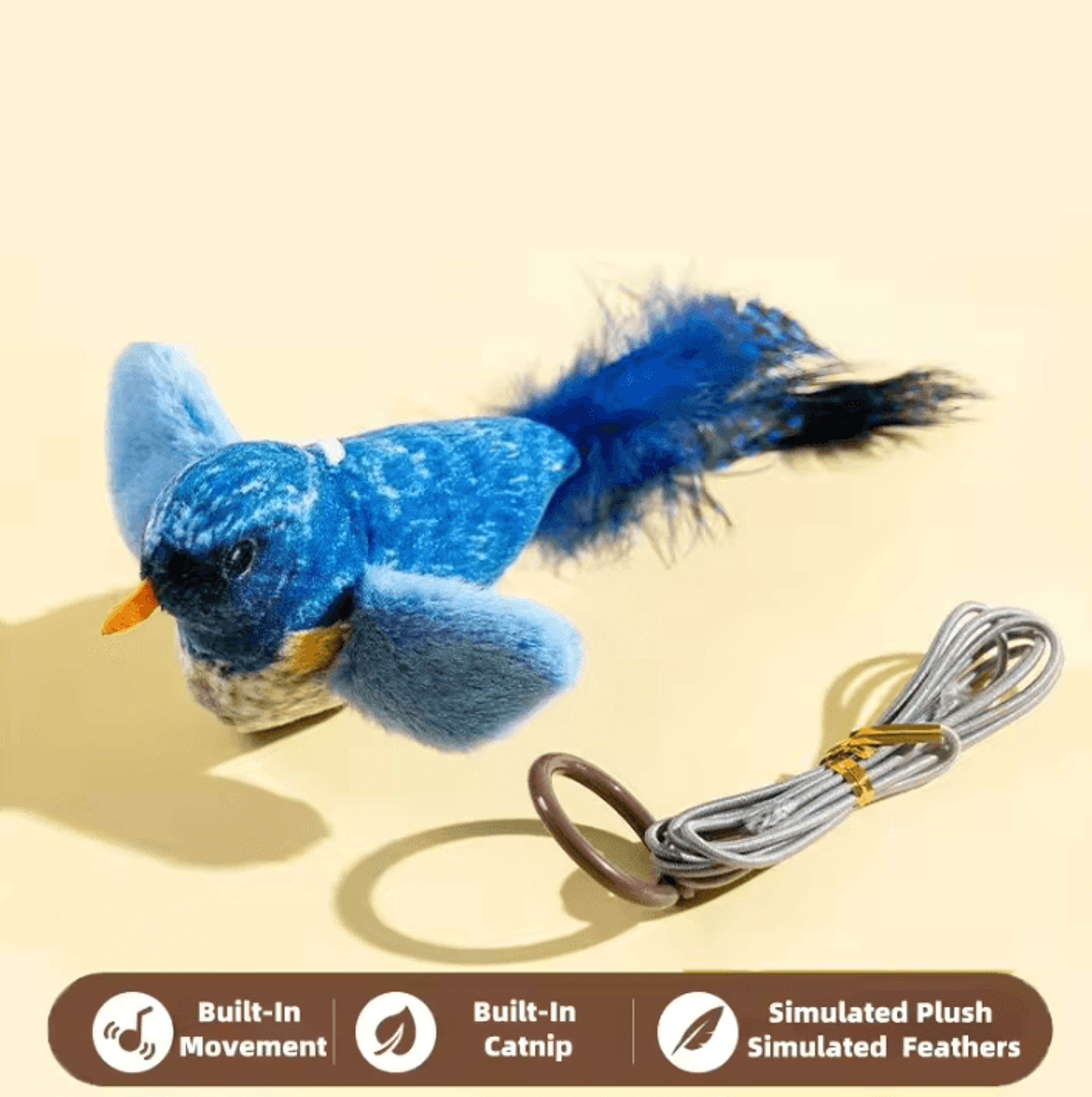 ChirpyPaws Interactive Bird Sound Cat Toy 4