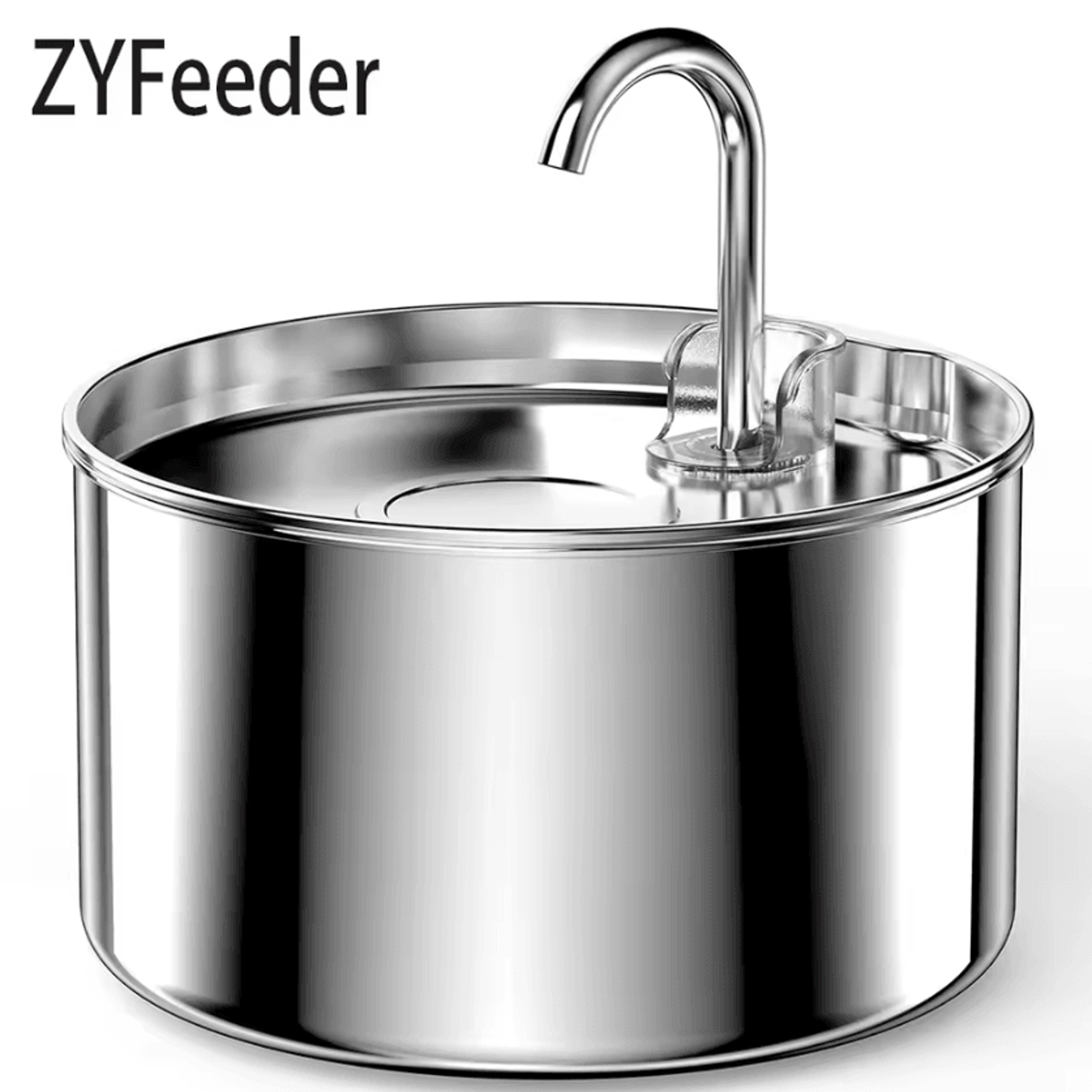 pureflow stainless steel automatic pet water fountain