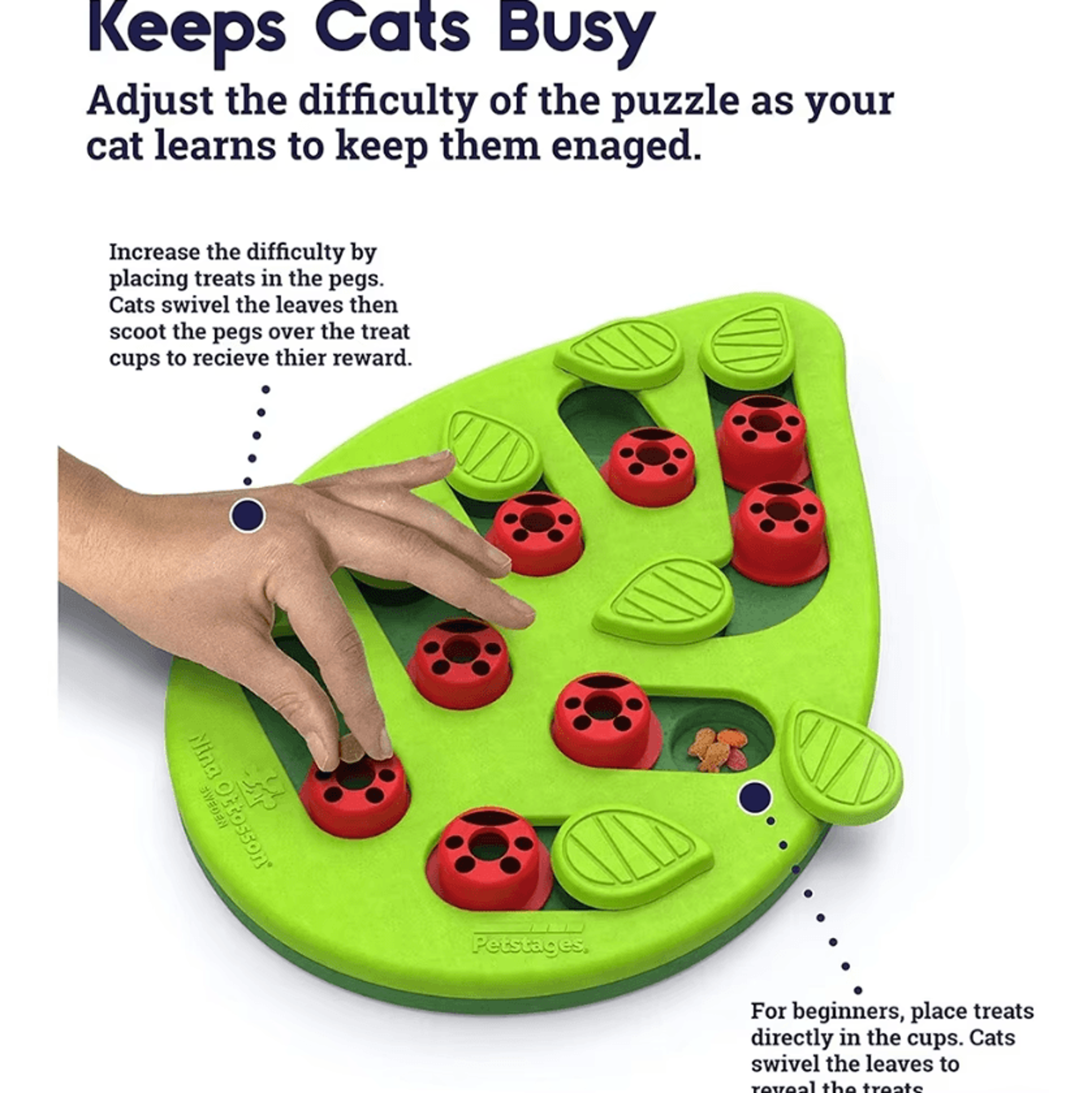 RainyPaws Interactive Treat Puzzle  Scratch Toy 1