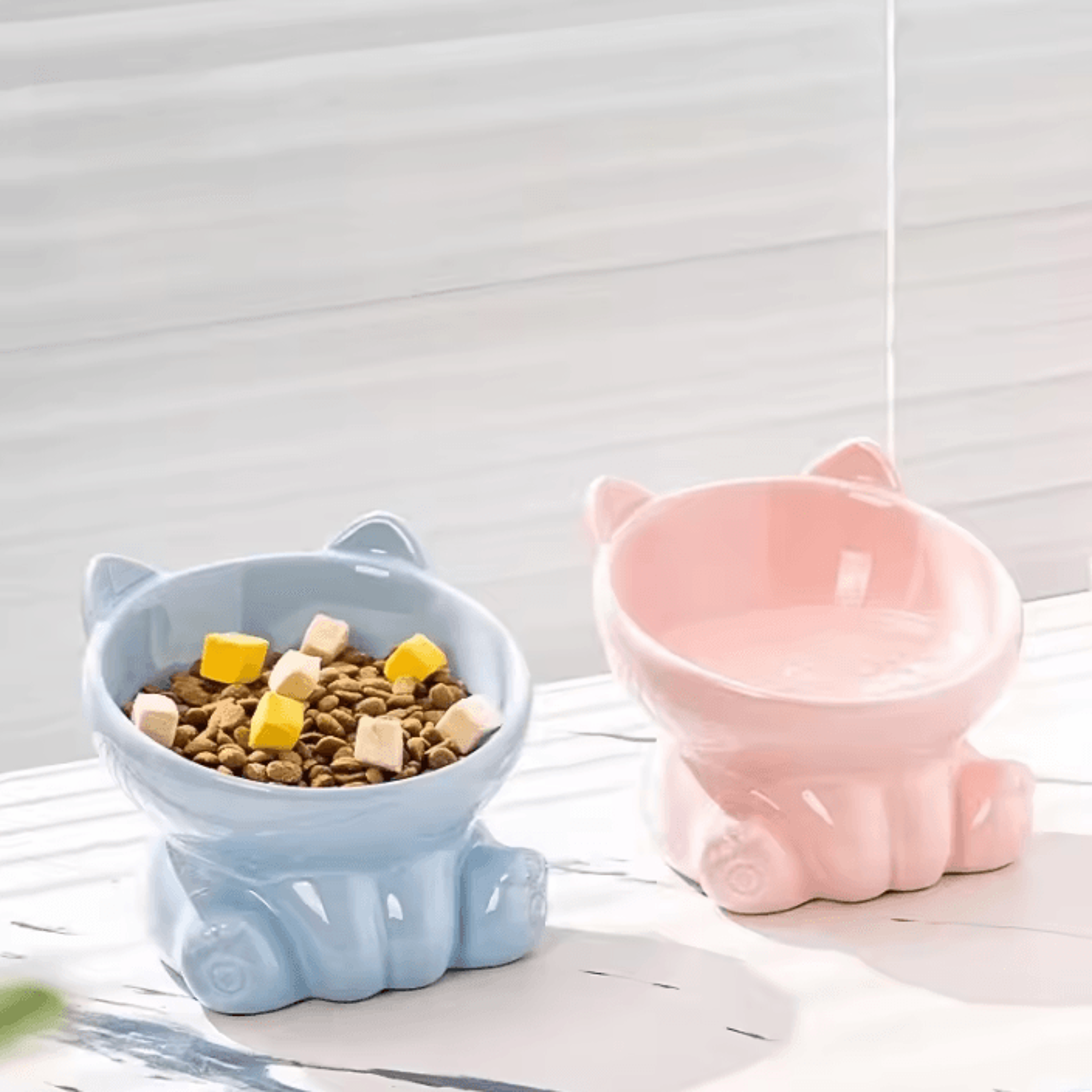 CozyTilt Elevated Ceramic Pet Bowl With High Stand 1