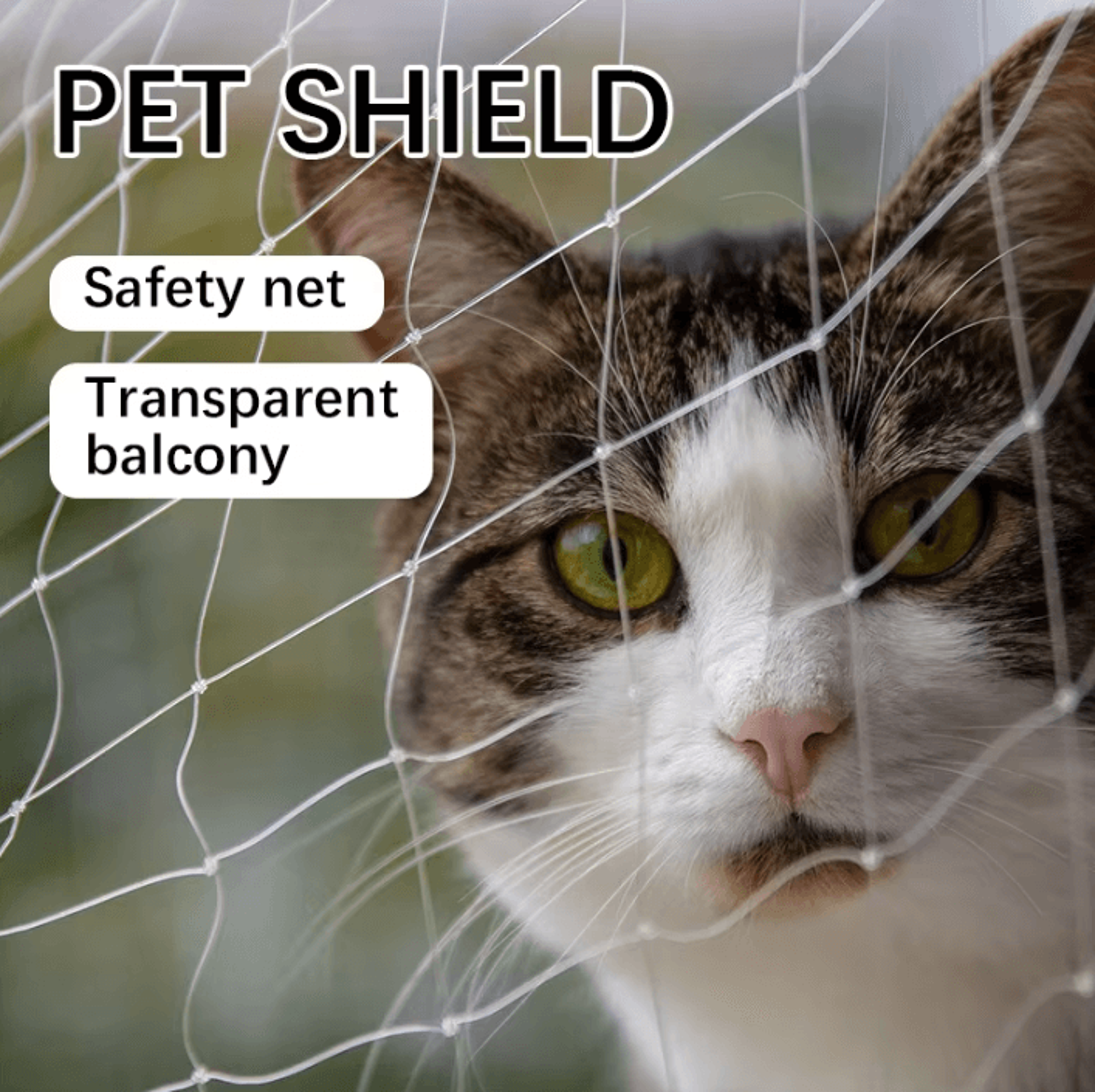 SafeGuard Cat Balcony  Window Protection Net 0