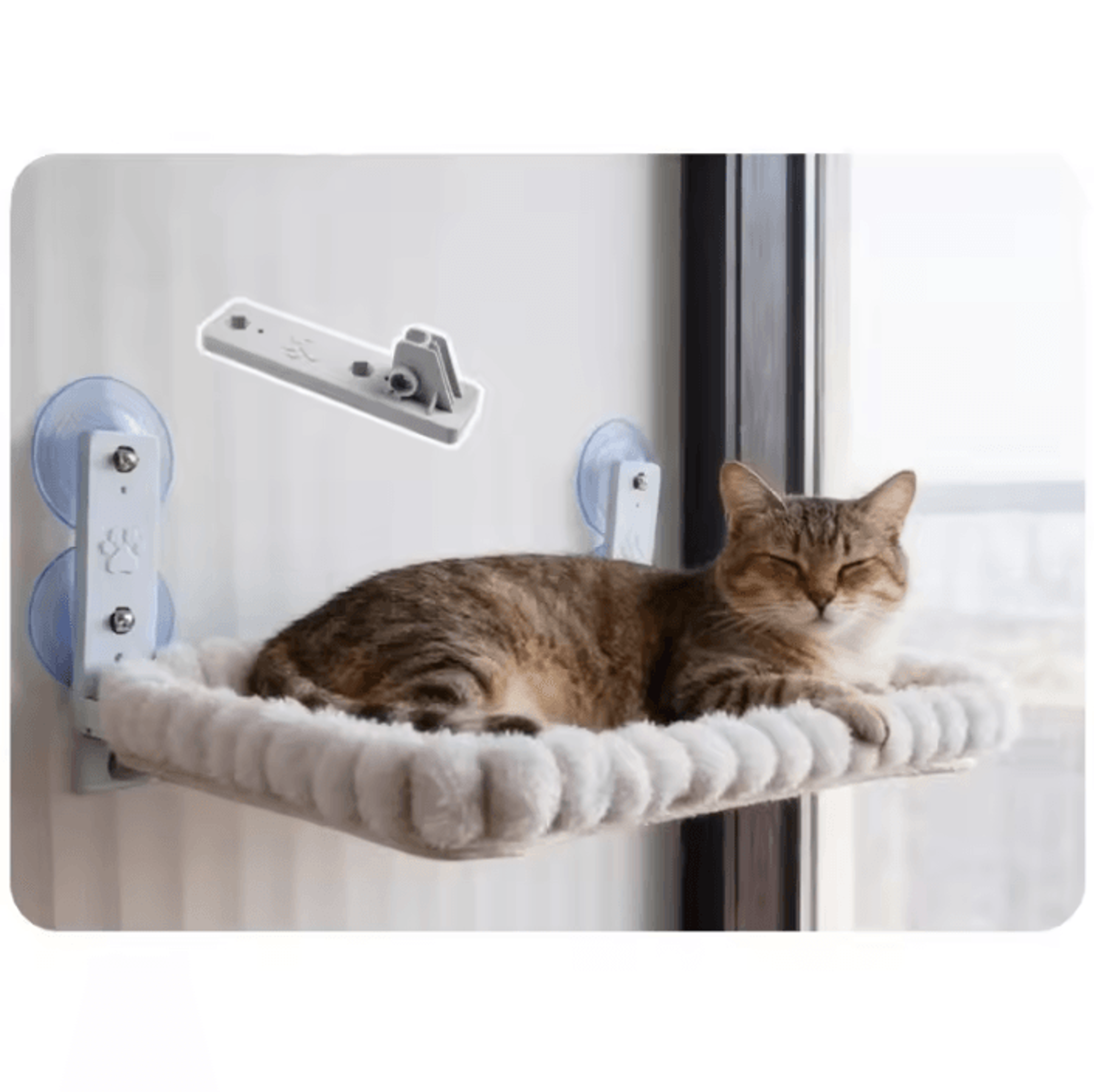 SunnyNest Foldable Cat Window Hammock  Hanging Suction Cup Bed For Indoor Cats 2