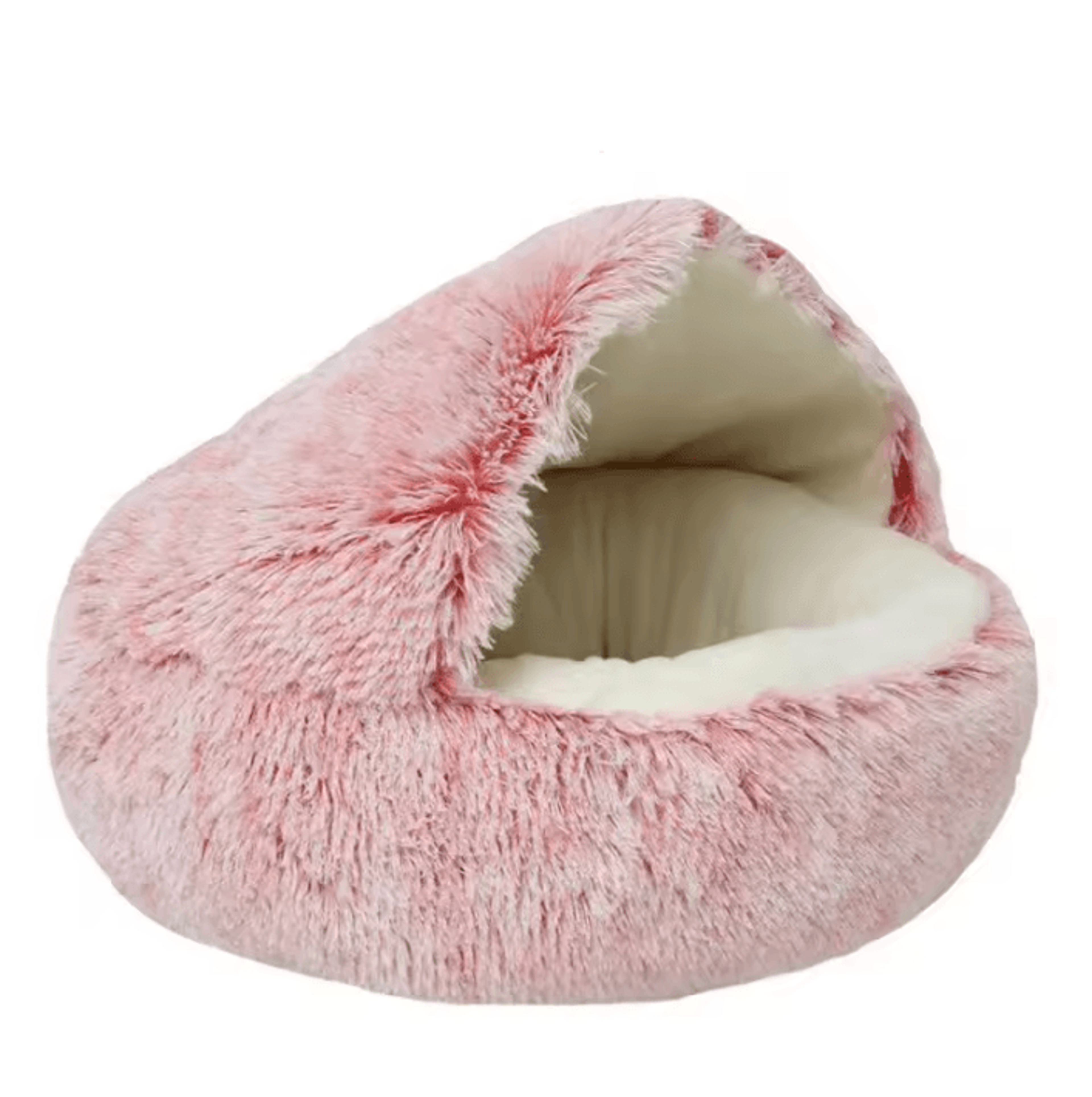 CloudNest Plush Covered Cat Bed For Cats  Small Dogs 2