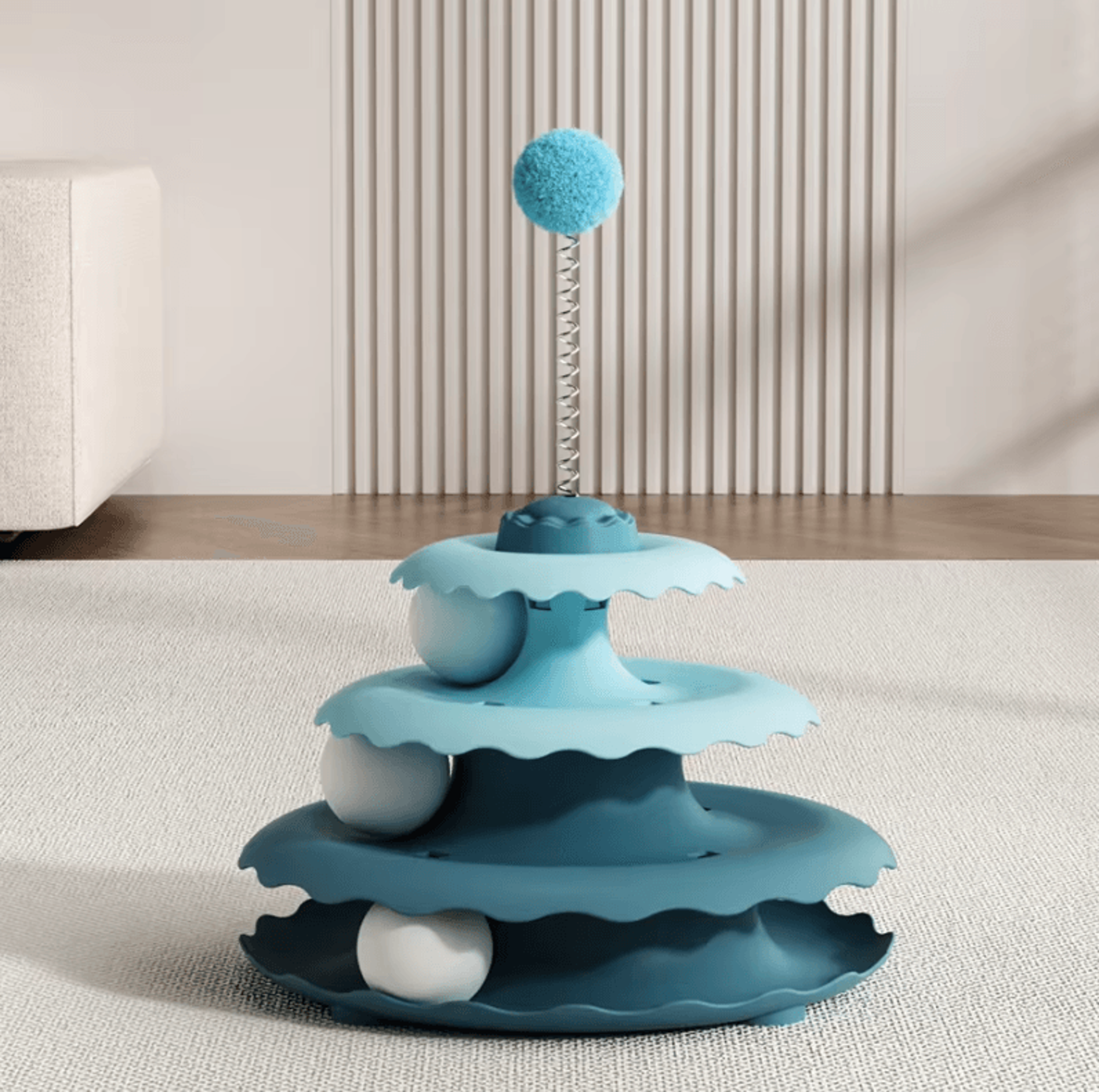 SpinPounce Interactive Cat Turntable Toy 4