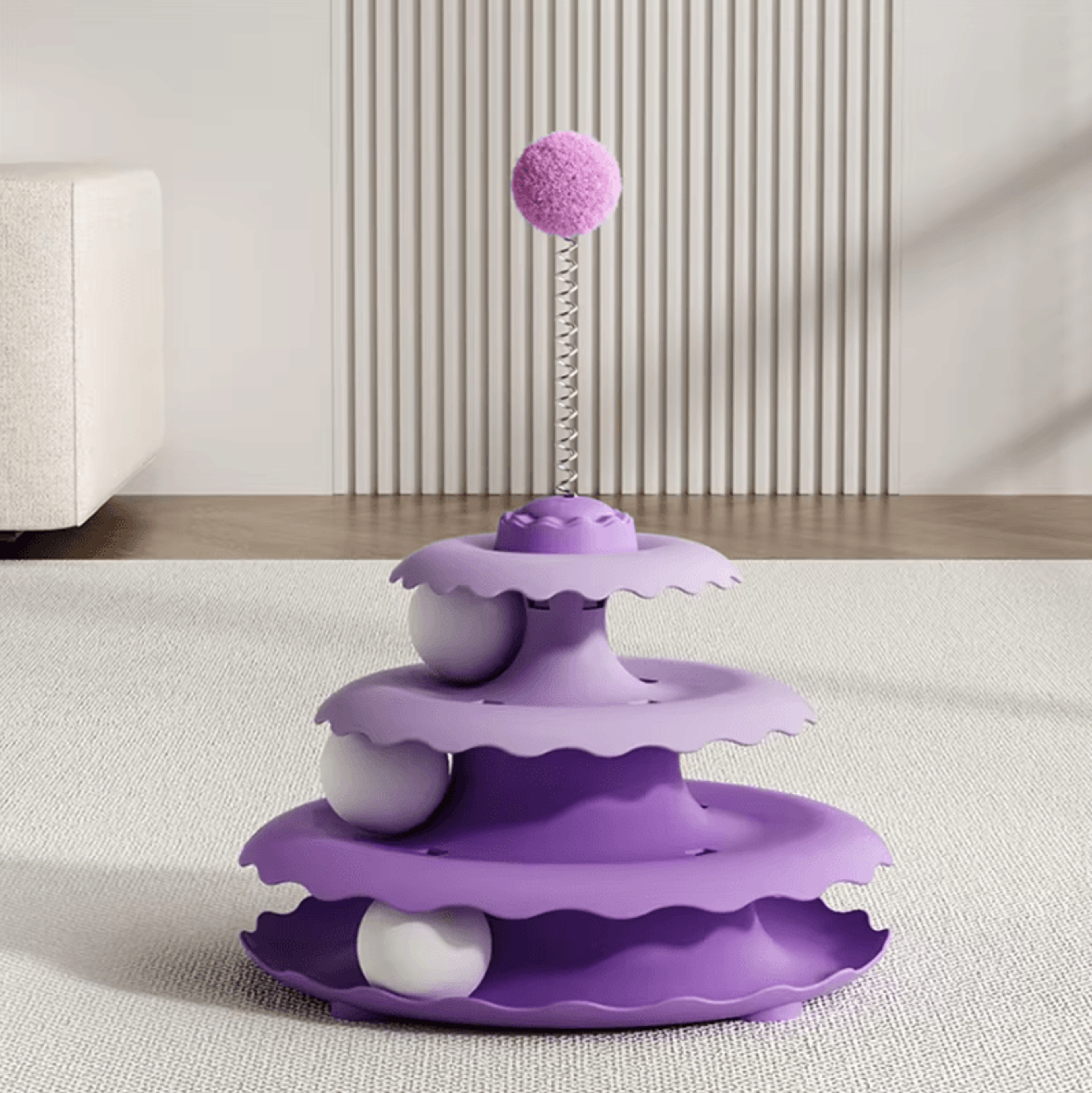 SpinPounce Interactive Cat Turntable Toy 6