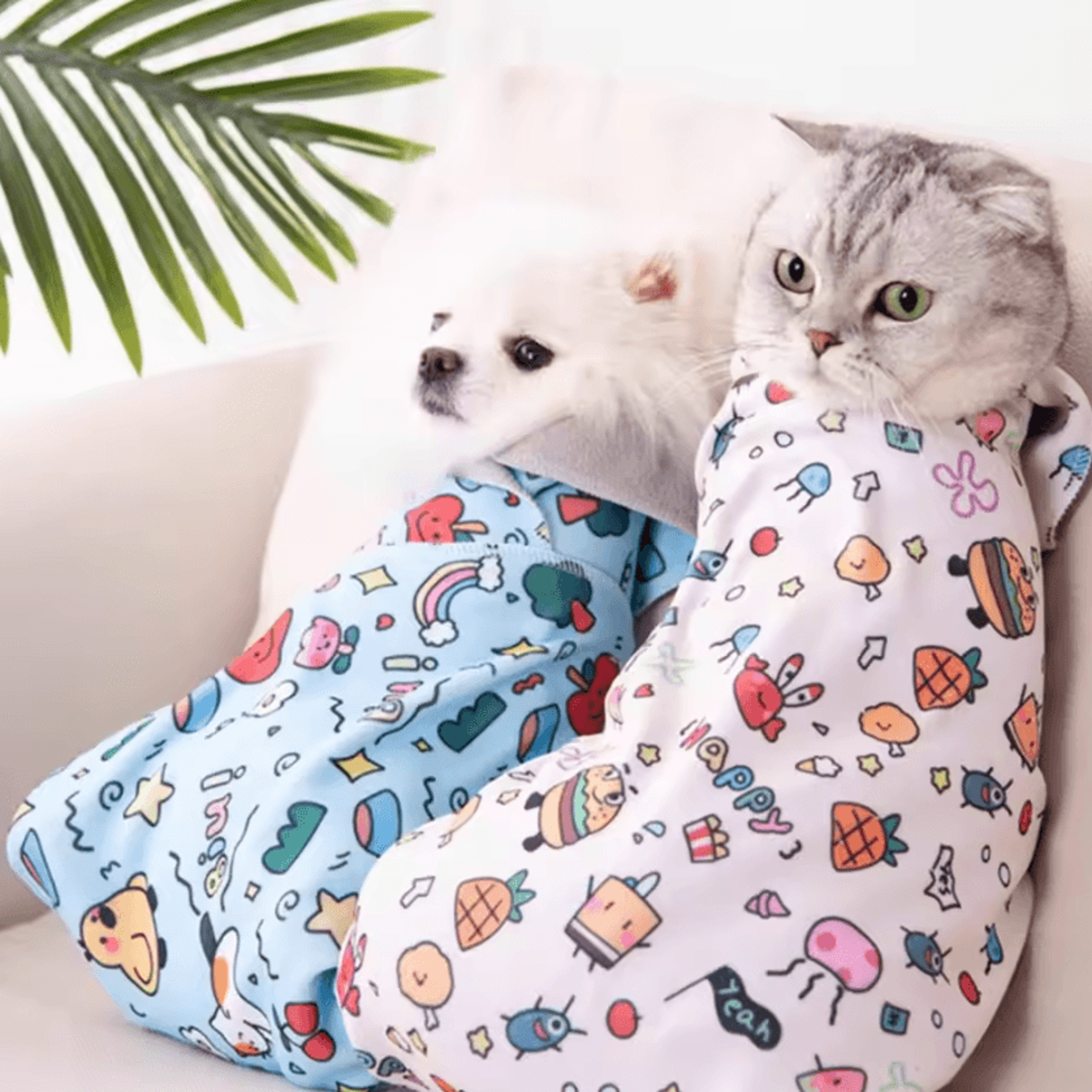 purrshield cat grooming wrap for nail trimming & safe handling