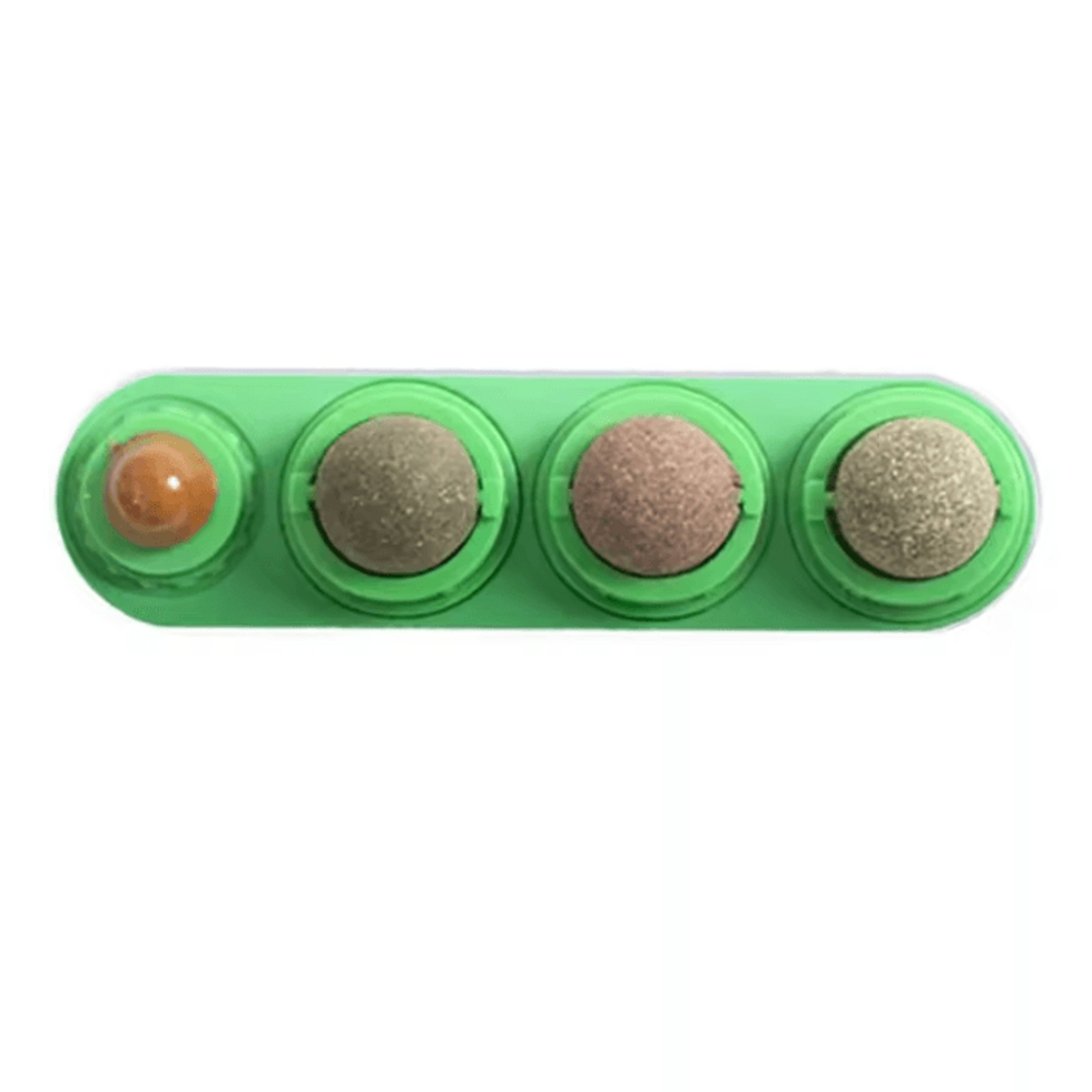 SpinFresh 4in1 Catnip Wall Toy  Rotating Silver Vine Ball For Teeth Cleaning  Play 5