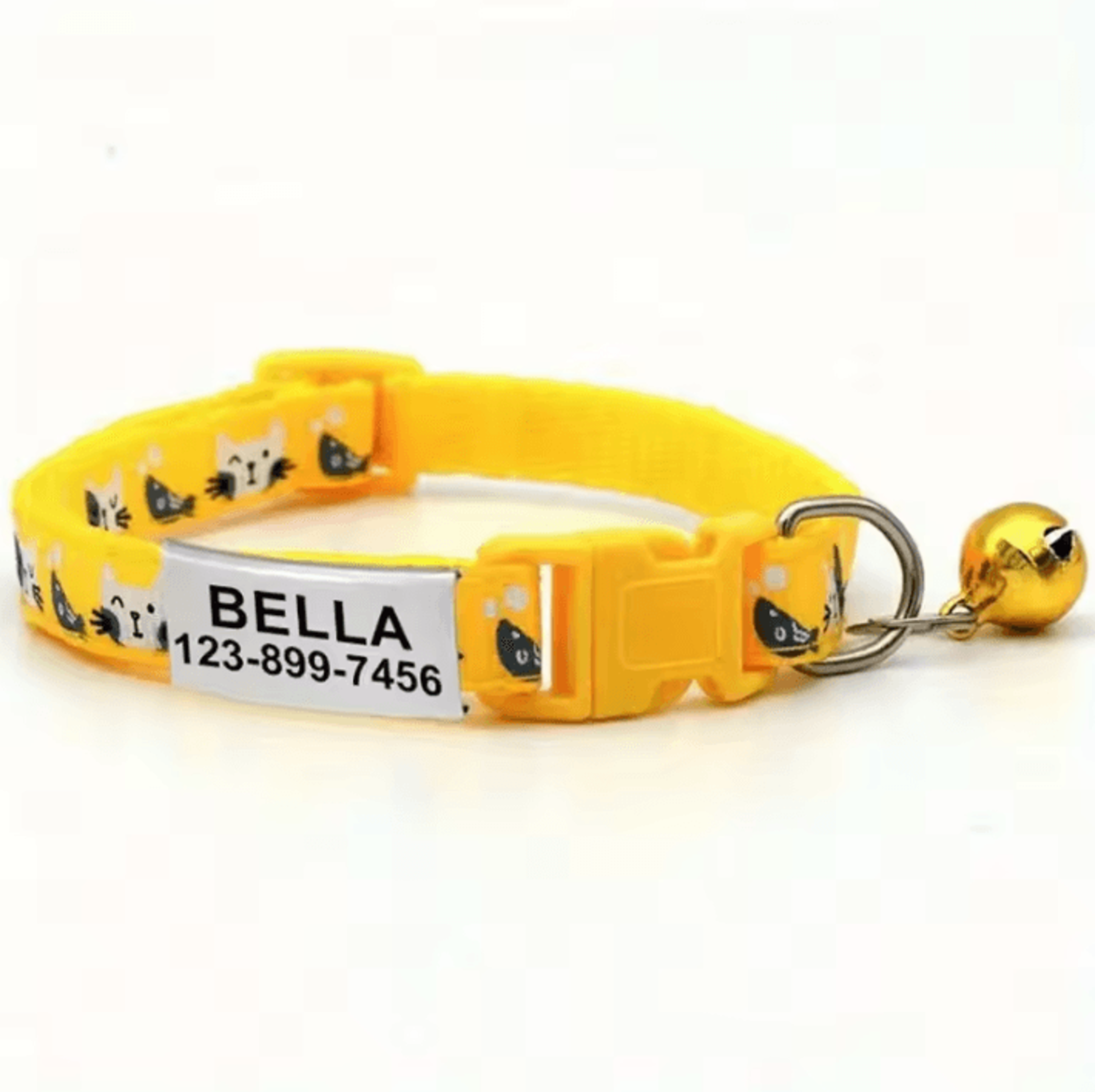 GlowTag Personalized Pet Collar With Bell  Custom Nameplate 7