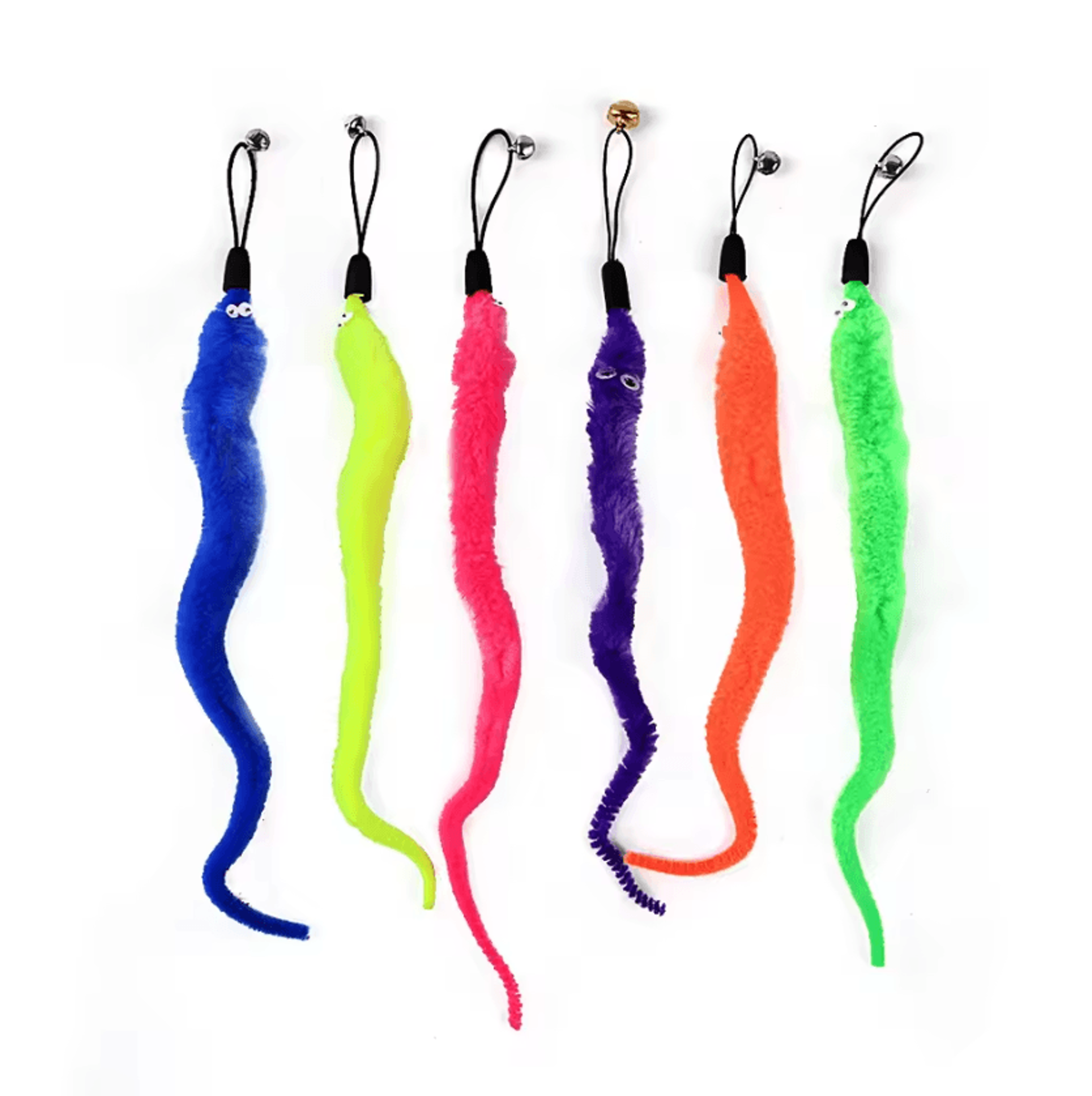 9Pack Interactive Feather Wand Replacement Toys For Cats 1