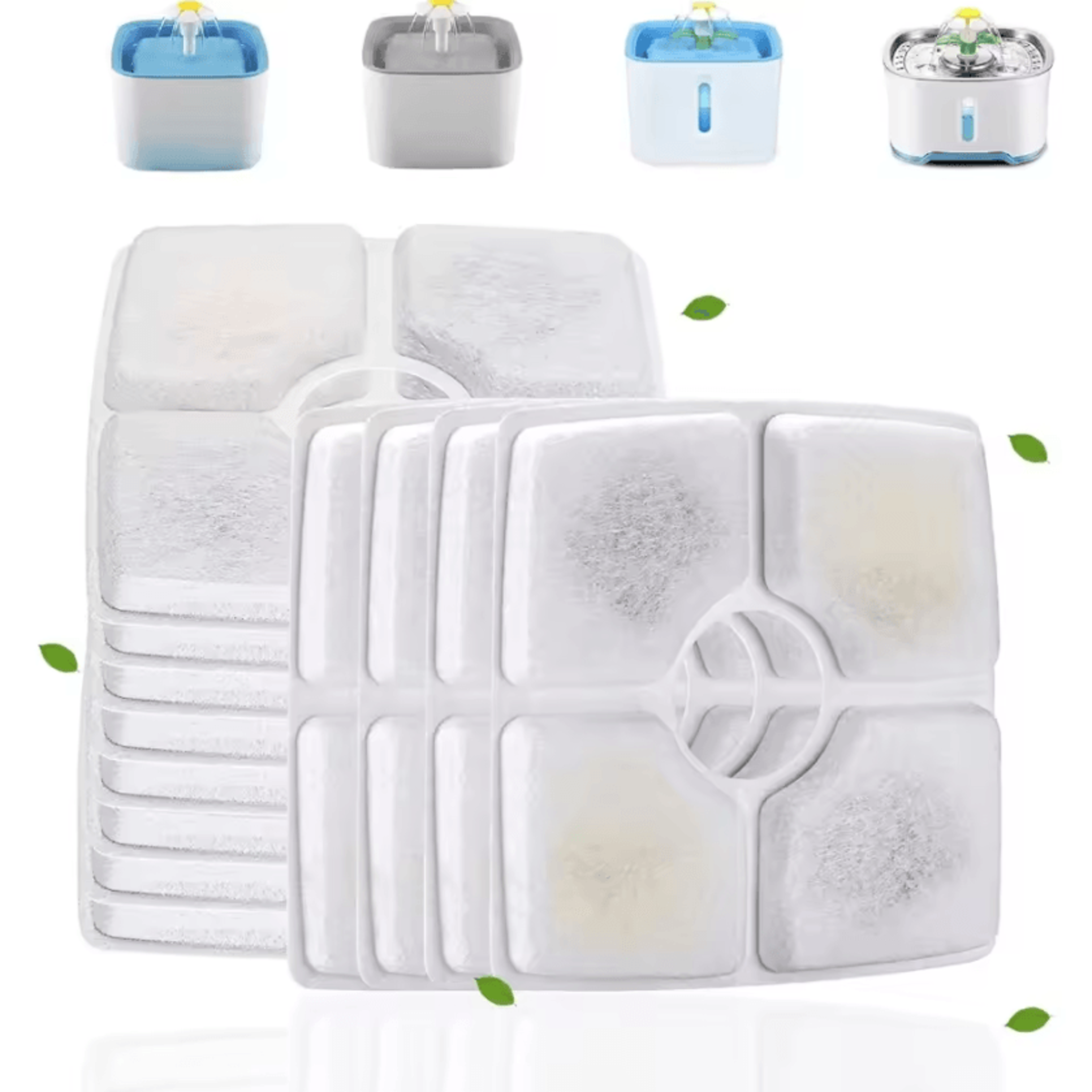 square cat water fountain replacement filters with activated carbon