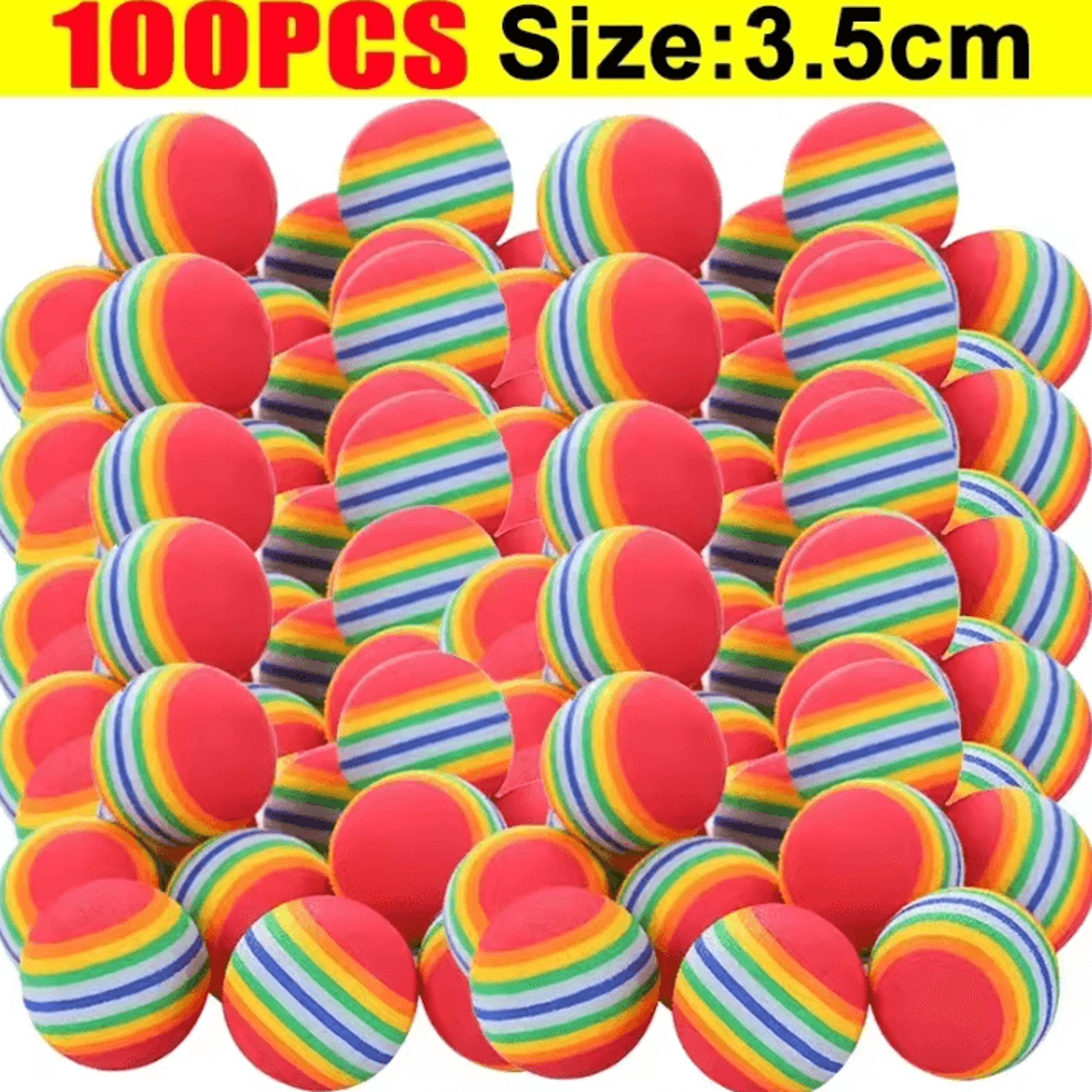 Rainbow EVA Pet Toy Balls For Interactive Cat  Dog Play 5