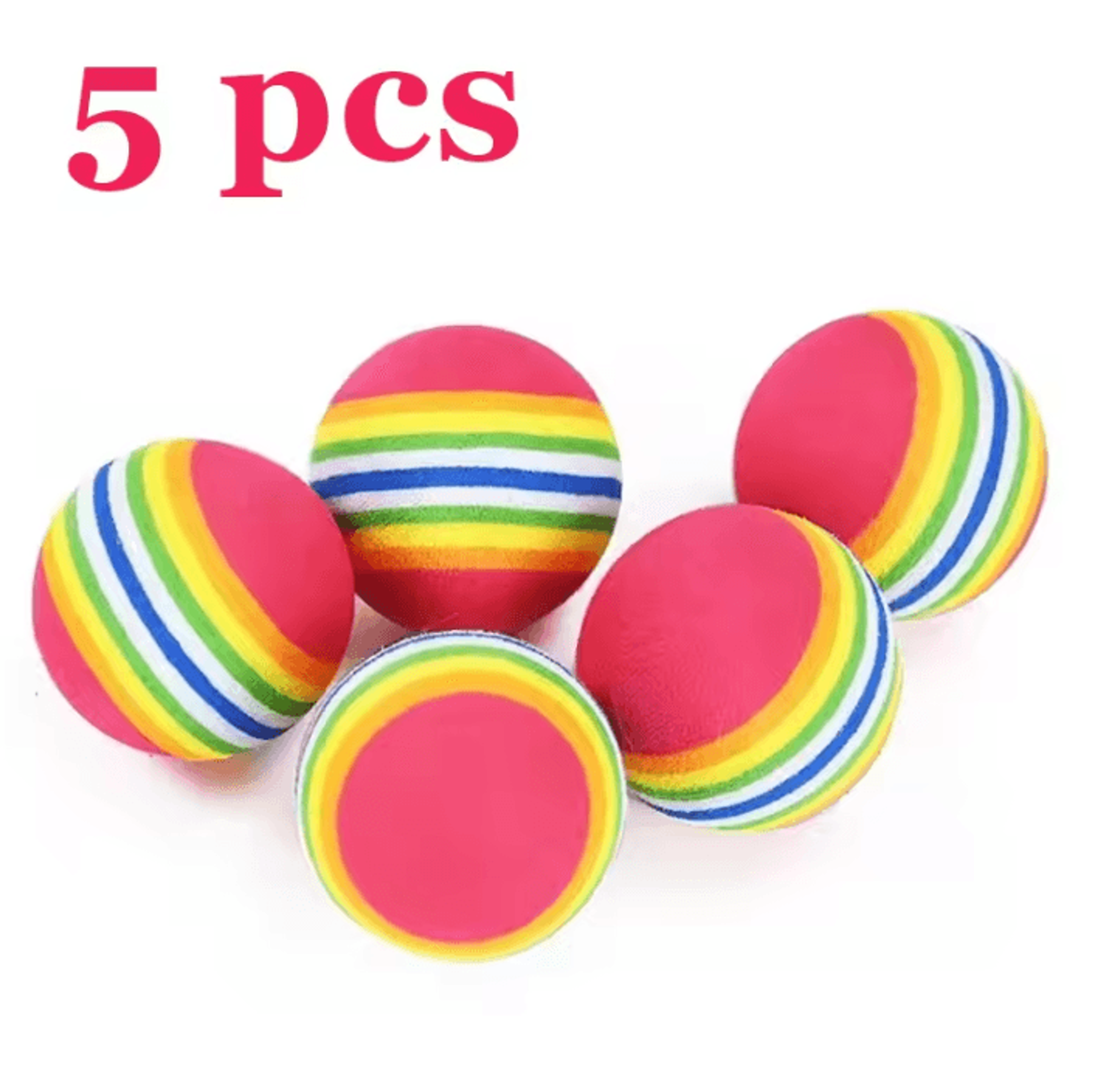 RainbowBounce EVA Interactive Cat Toy Balls Set 2