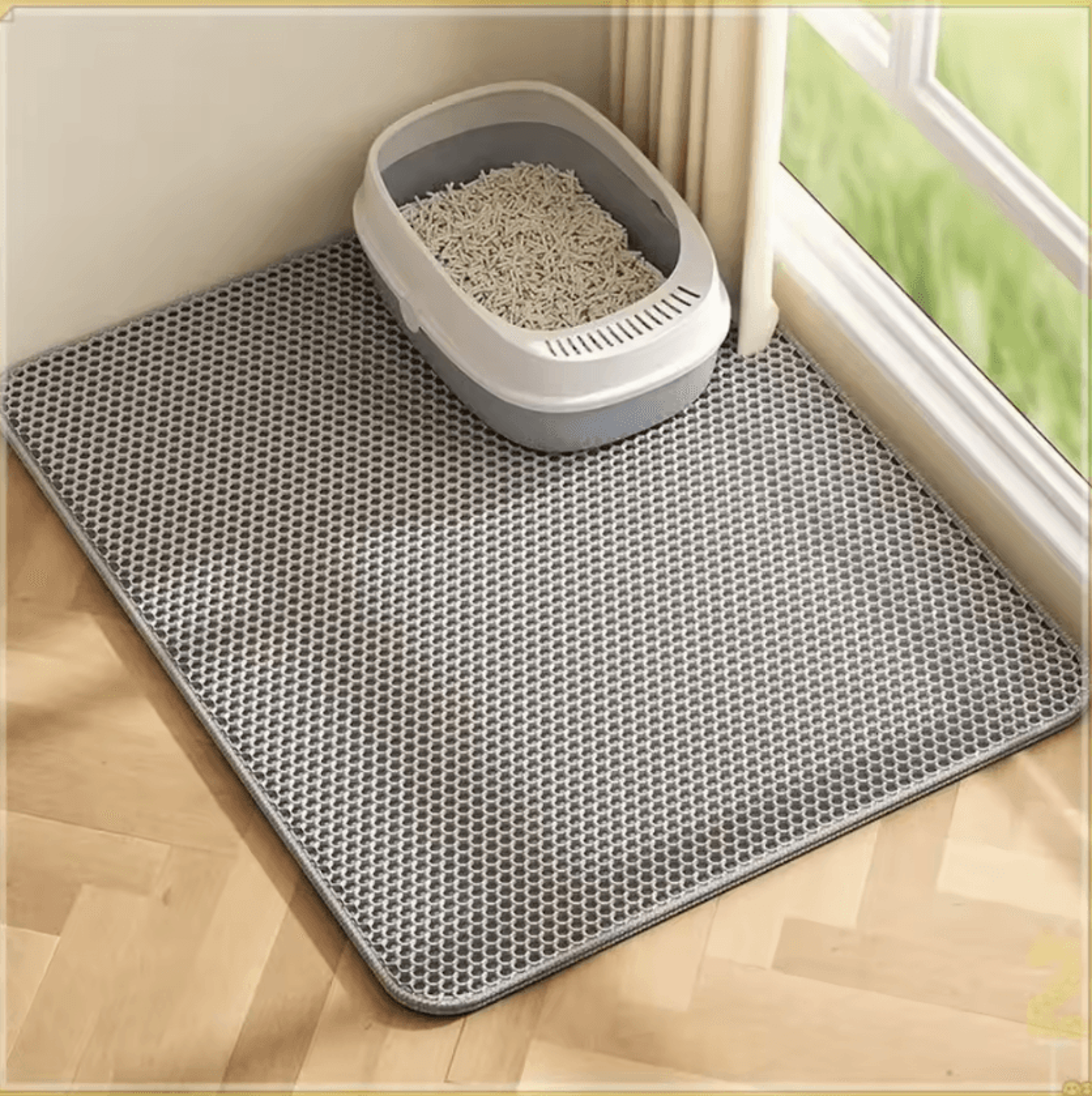 PawShield DoubleLayer Cat Litter Trap Mat 0