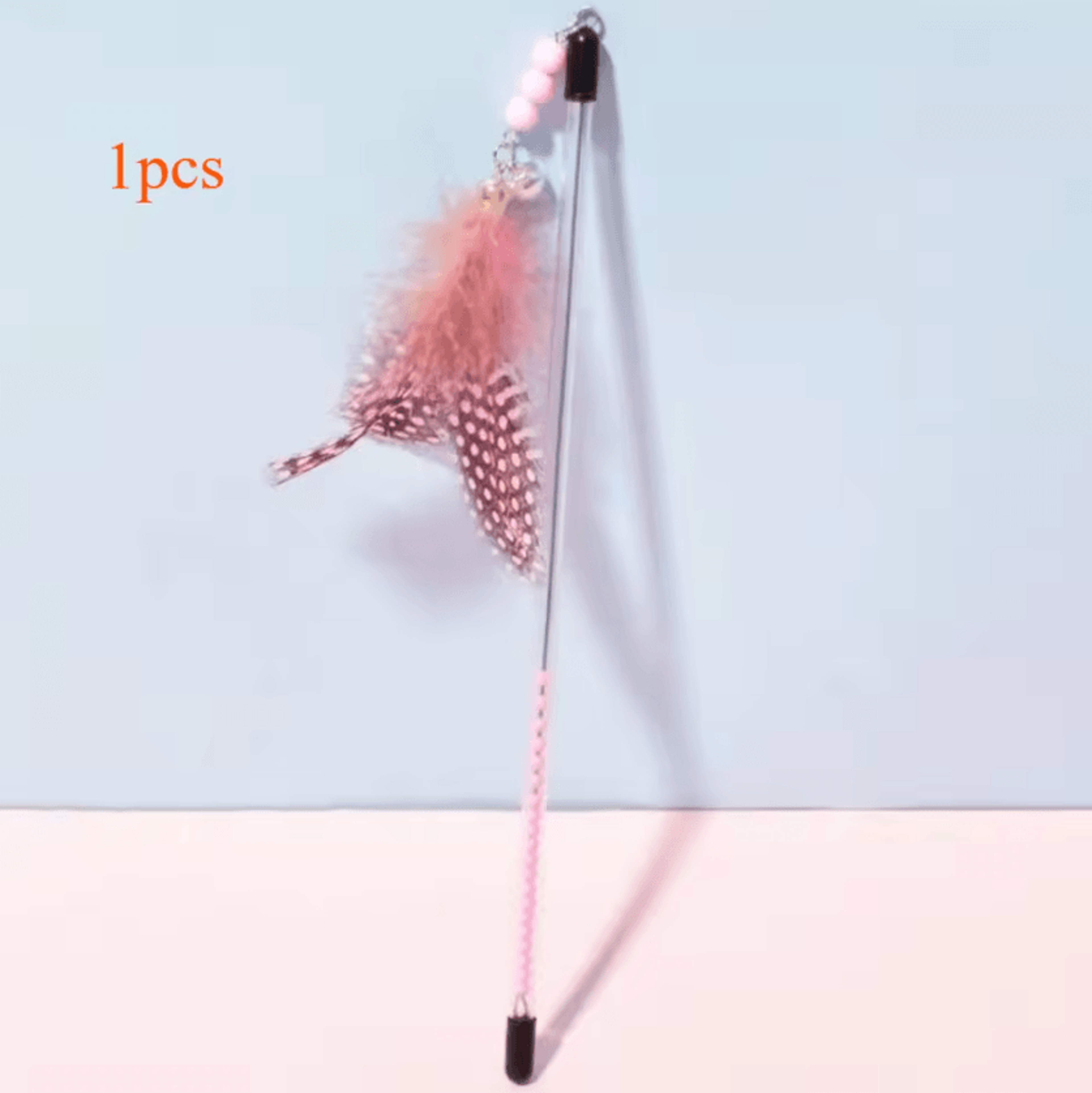 FlutterChase Retractable Feather Cat Wand Toy 4