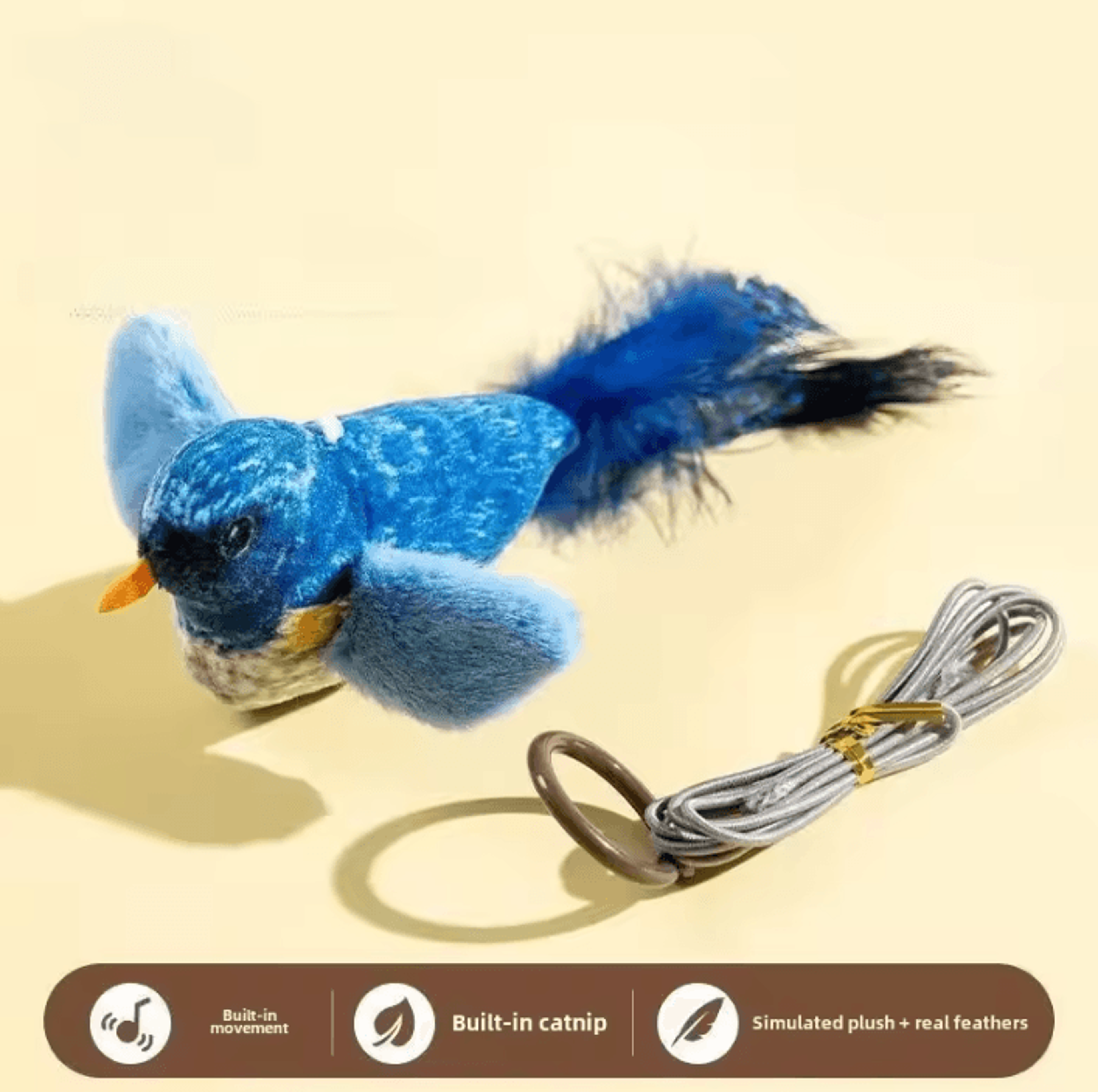 ChirpyPounce Interactive Hanging Bird Cat Toy 3