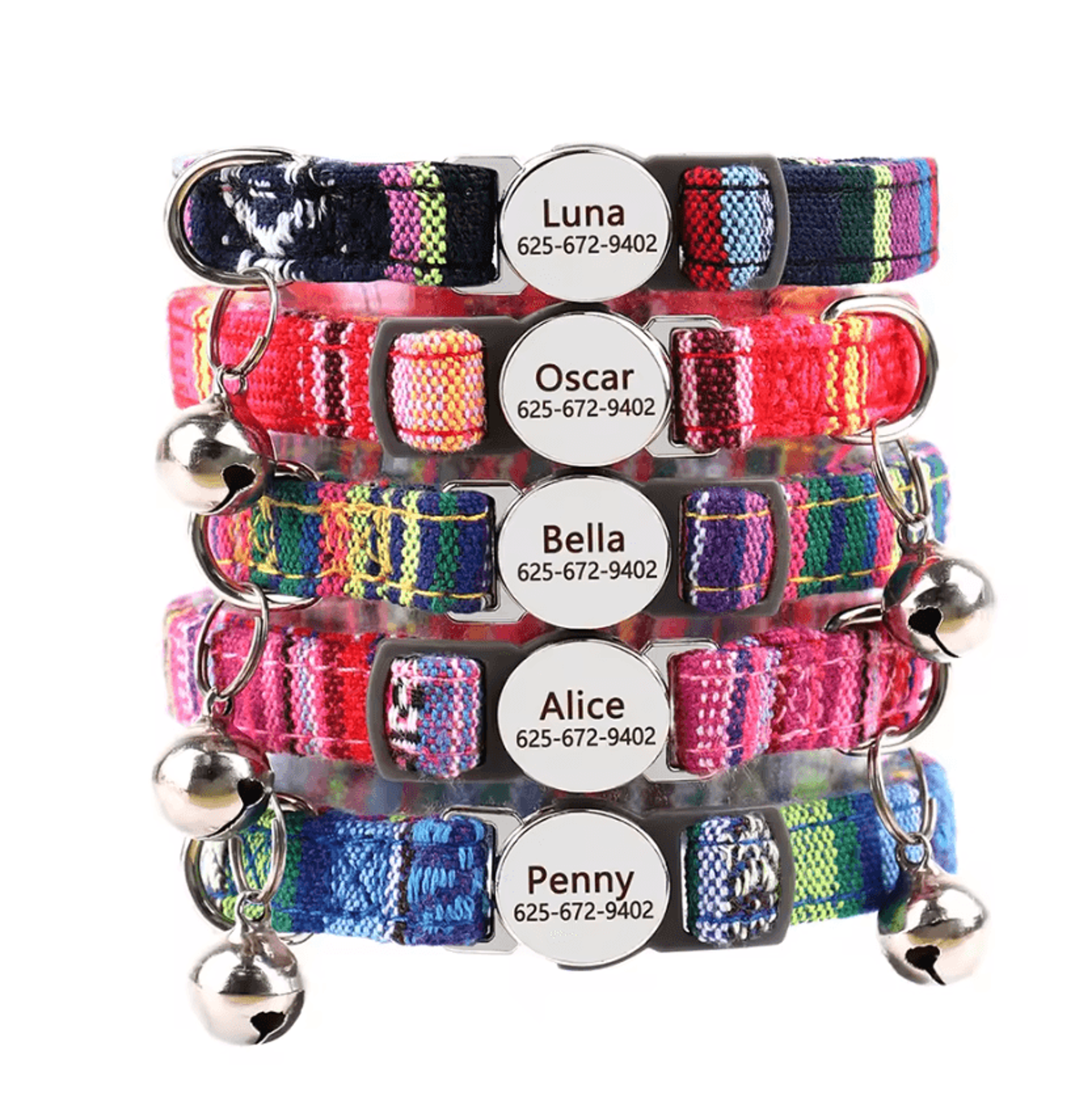 SafeSnap Personalized Breakaway Cat Collar For Cats  Small Puppies 1