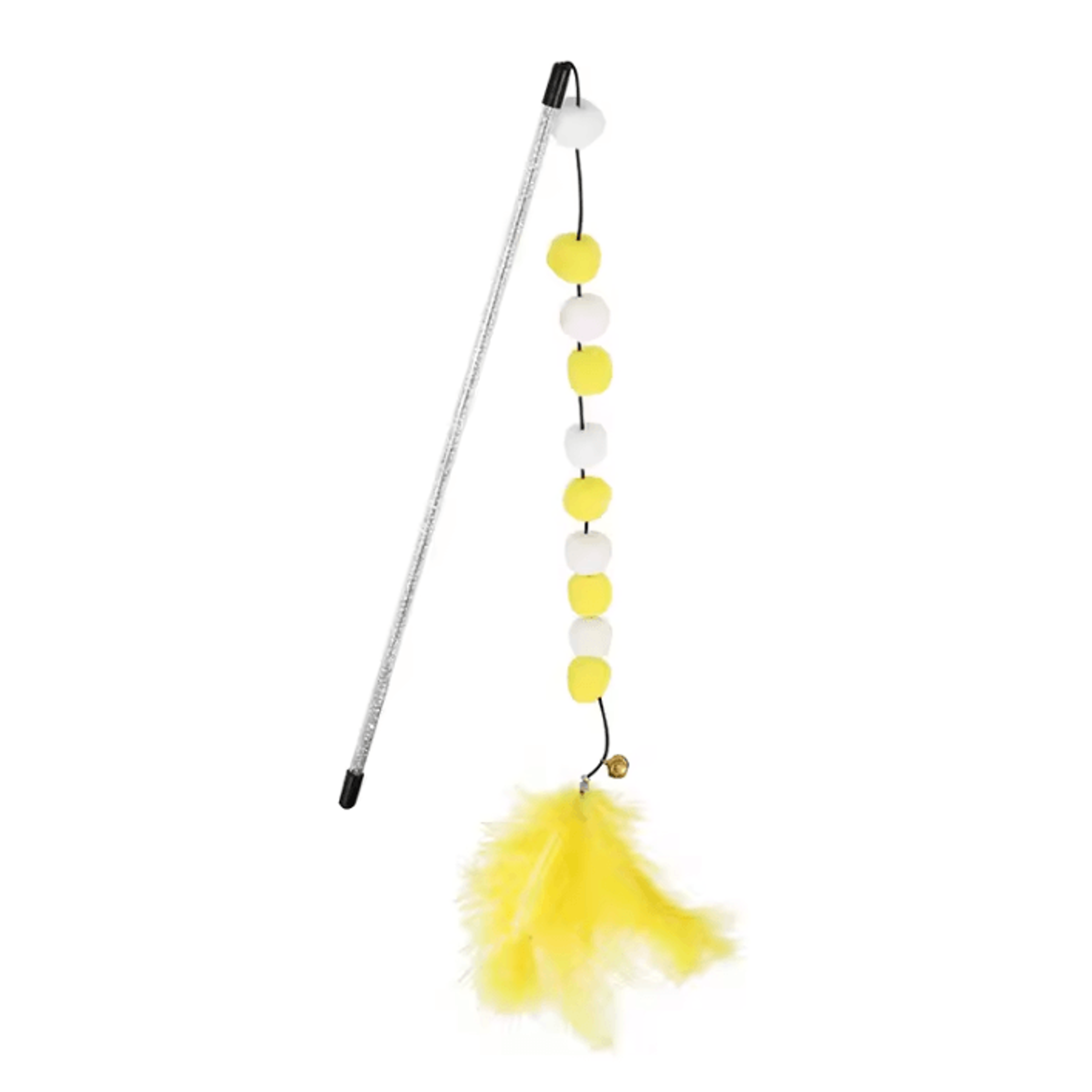 FeatherJingle Interactive Cat Teaser Wand With Bell  Feather Toy 5