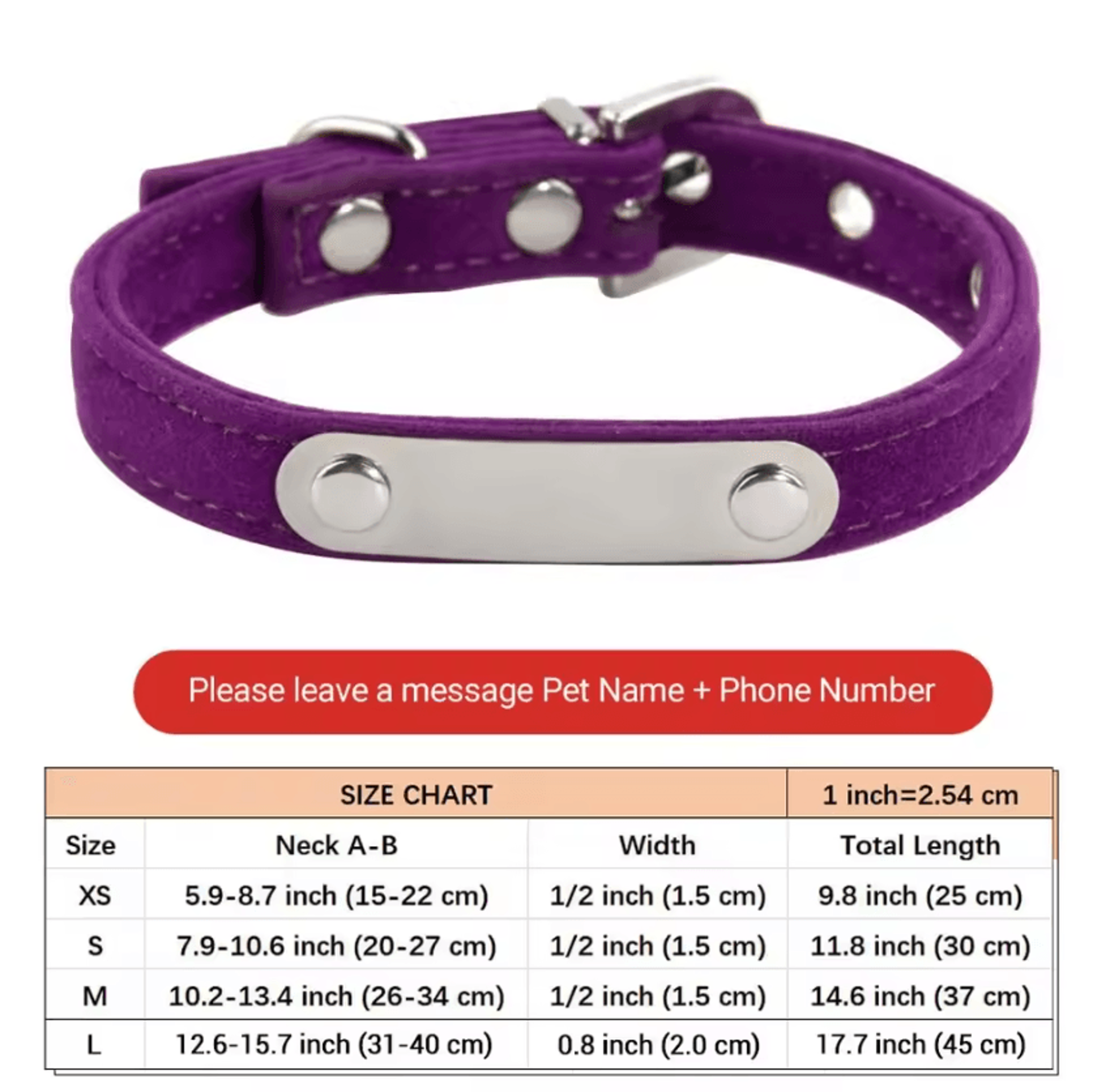 VelvetCharm Personalized Cat Collar With Custom Engraved ID 5