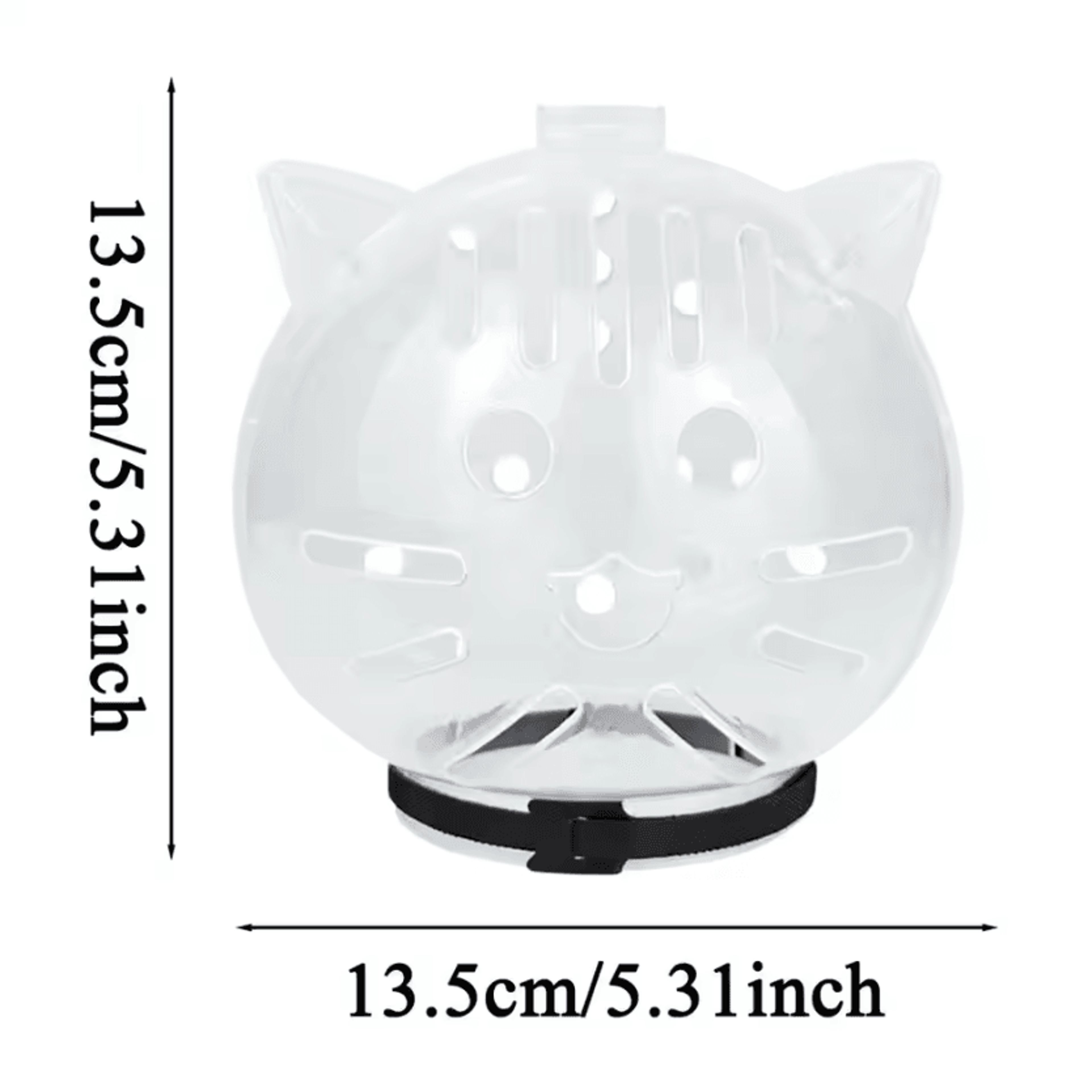 ClearGuard Breathable Cat Muzzle  Grooming Face Cover 4