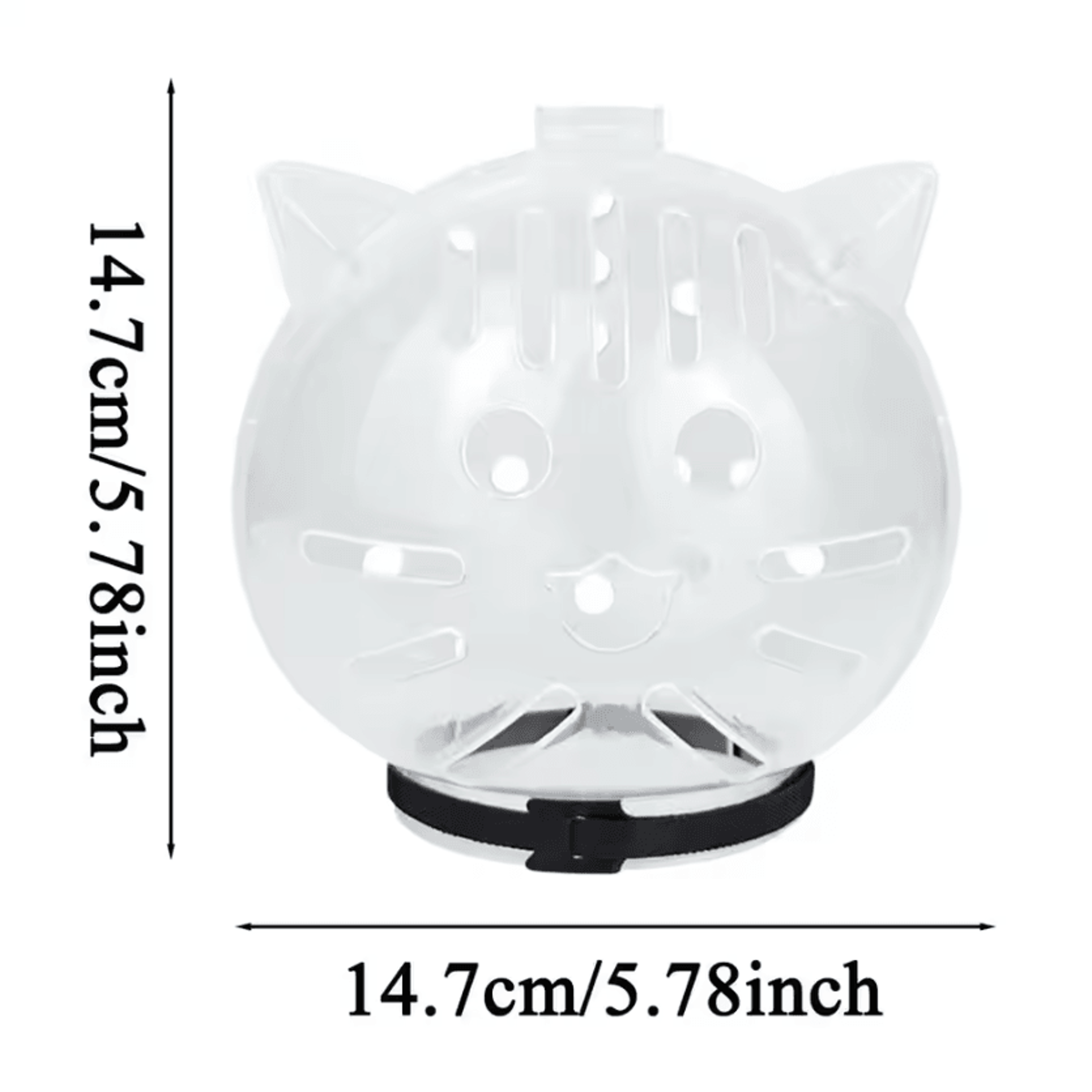 ClearGuard Breathable Cat Muzzle  Grooming Face Cover 5