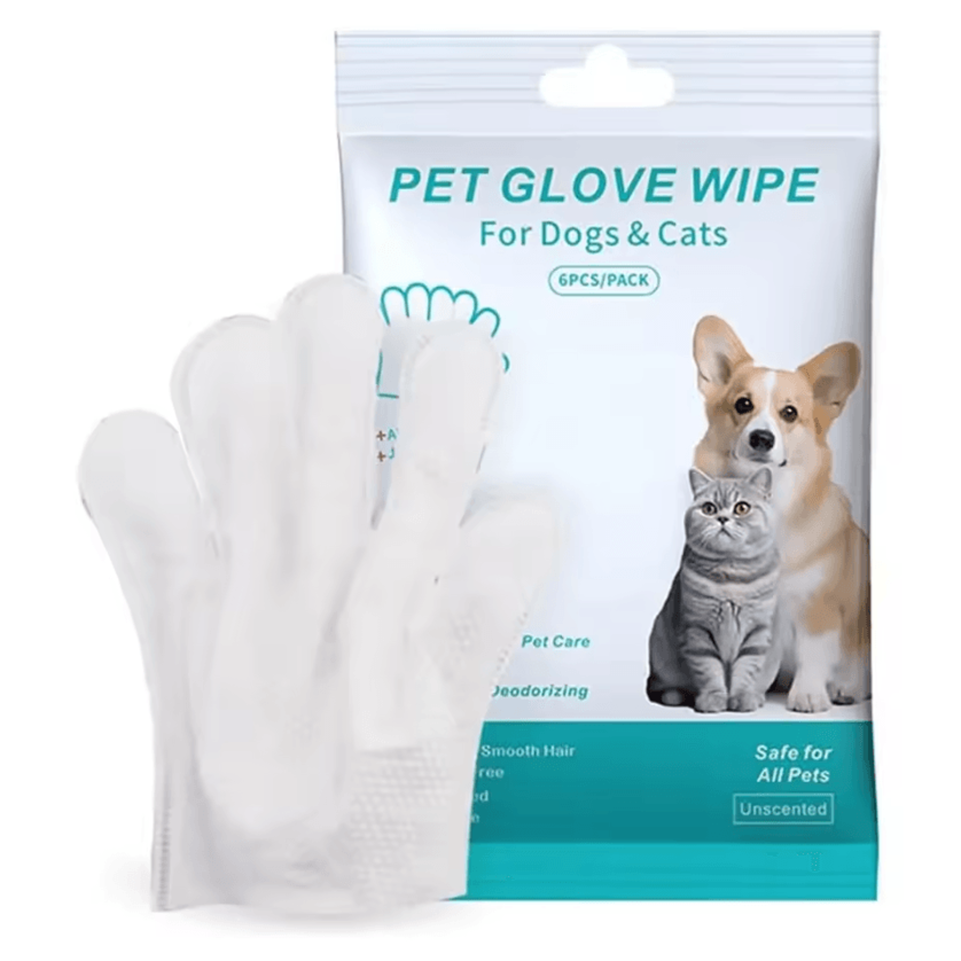 freshpaws extra thick pet cleaning wipes gloves for cats & dogs