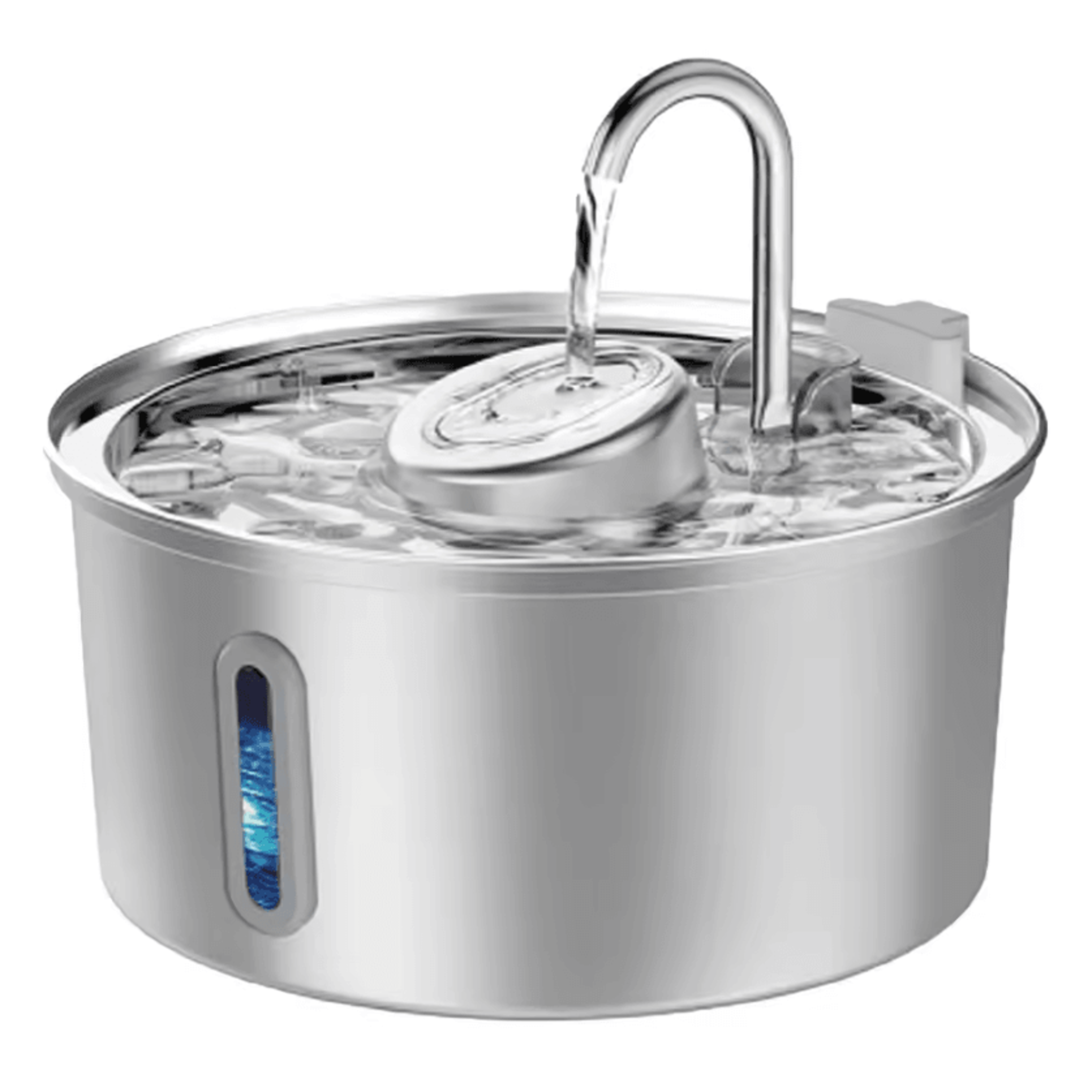 pureflow 3.2l stainless steel pet water fountain – automatic filtered drinking station for cats & dogs