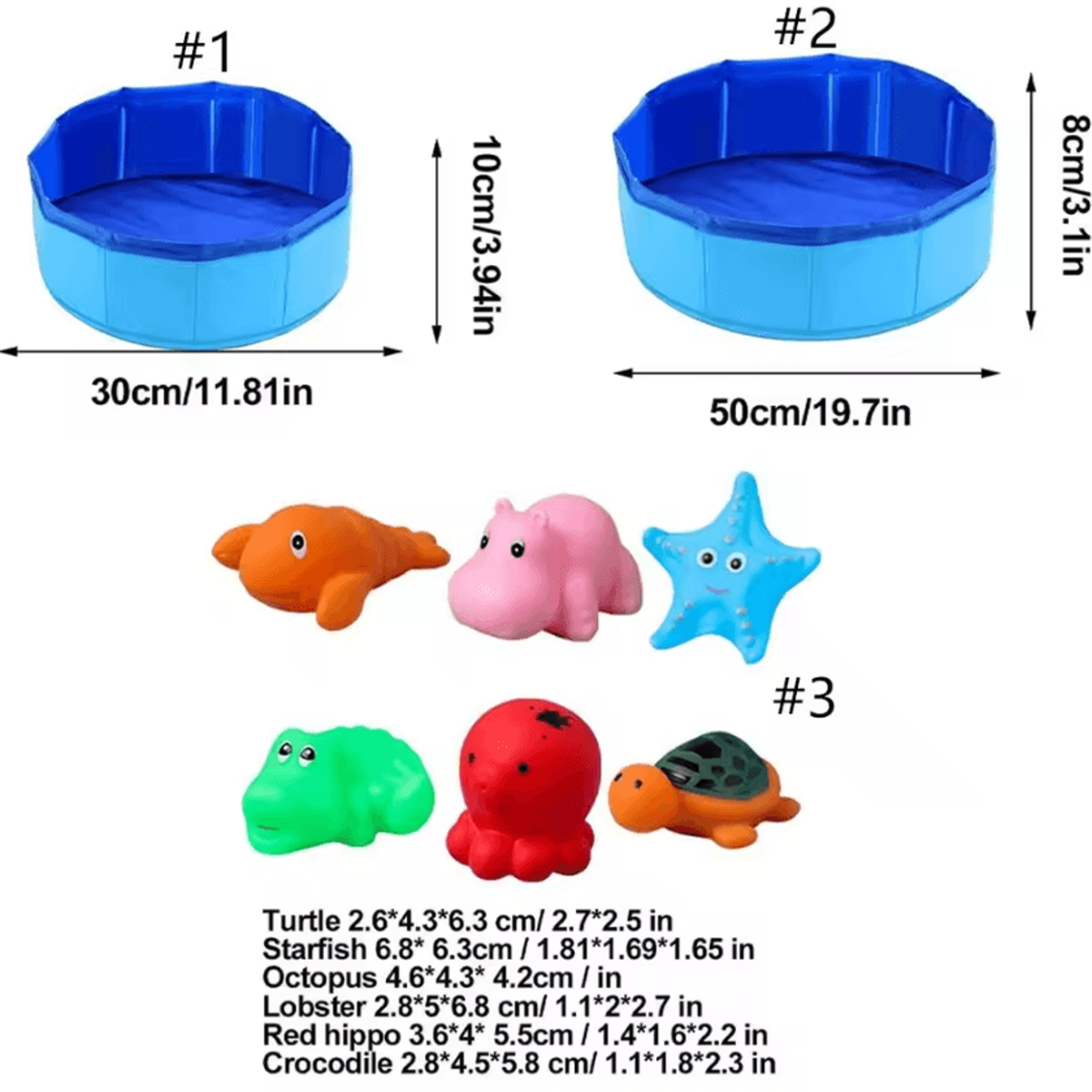 SplashPaws Foldable Pet Pool  Portable Summer Water Play  Bath Tub For Cats  Dogs 0