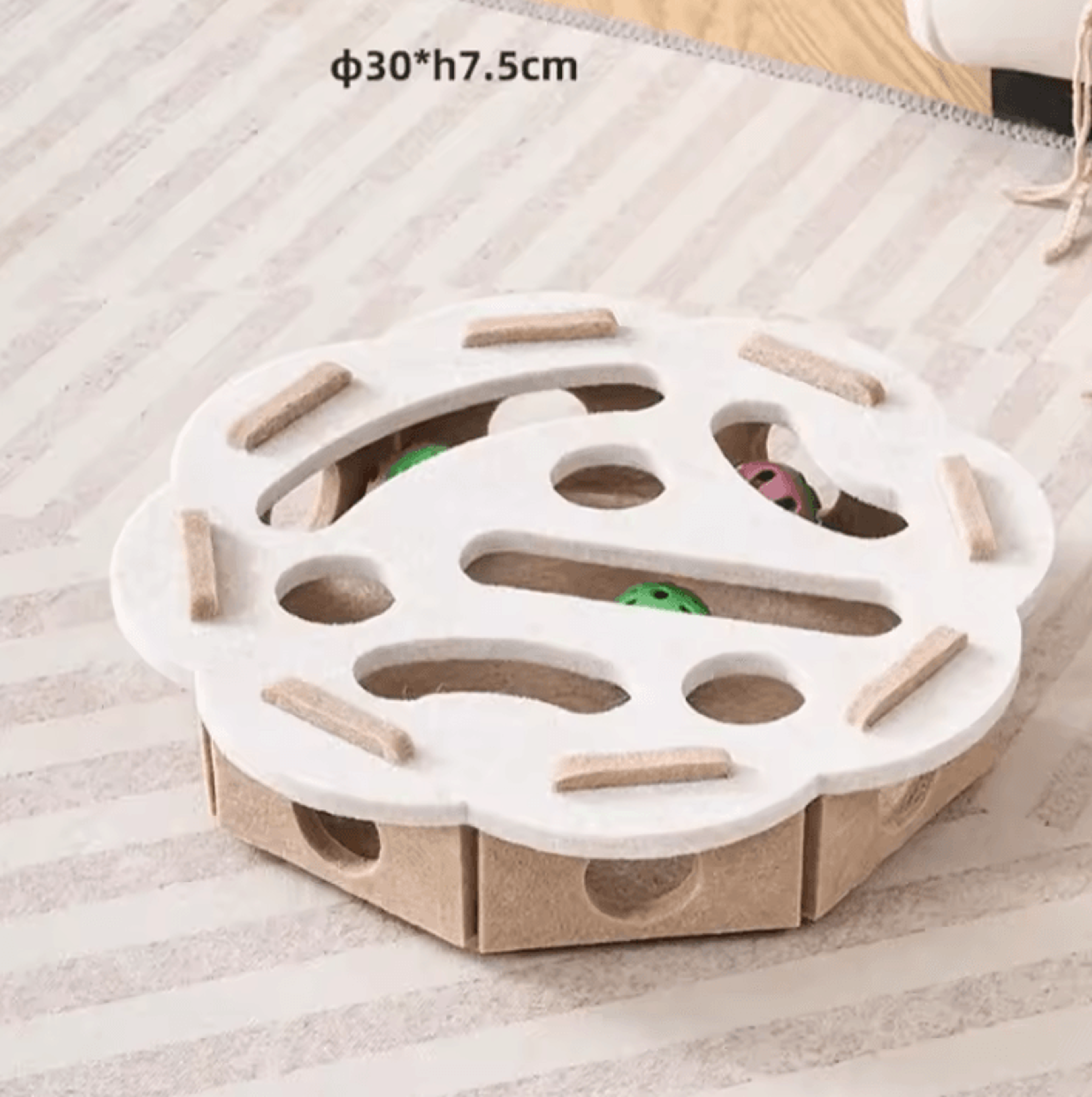 ScratchPlay Sisal Cat Scratching Post  Interactive Indoor Scratcher  Exercise Toy For Cats 4