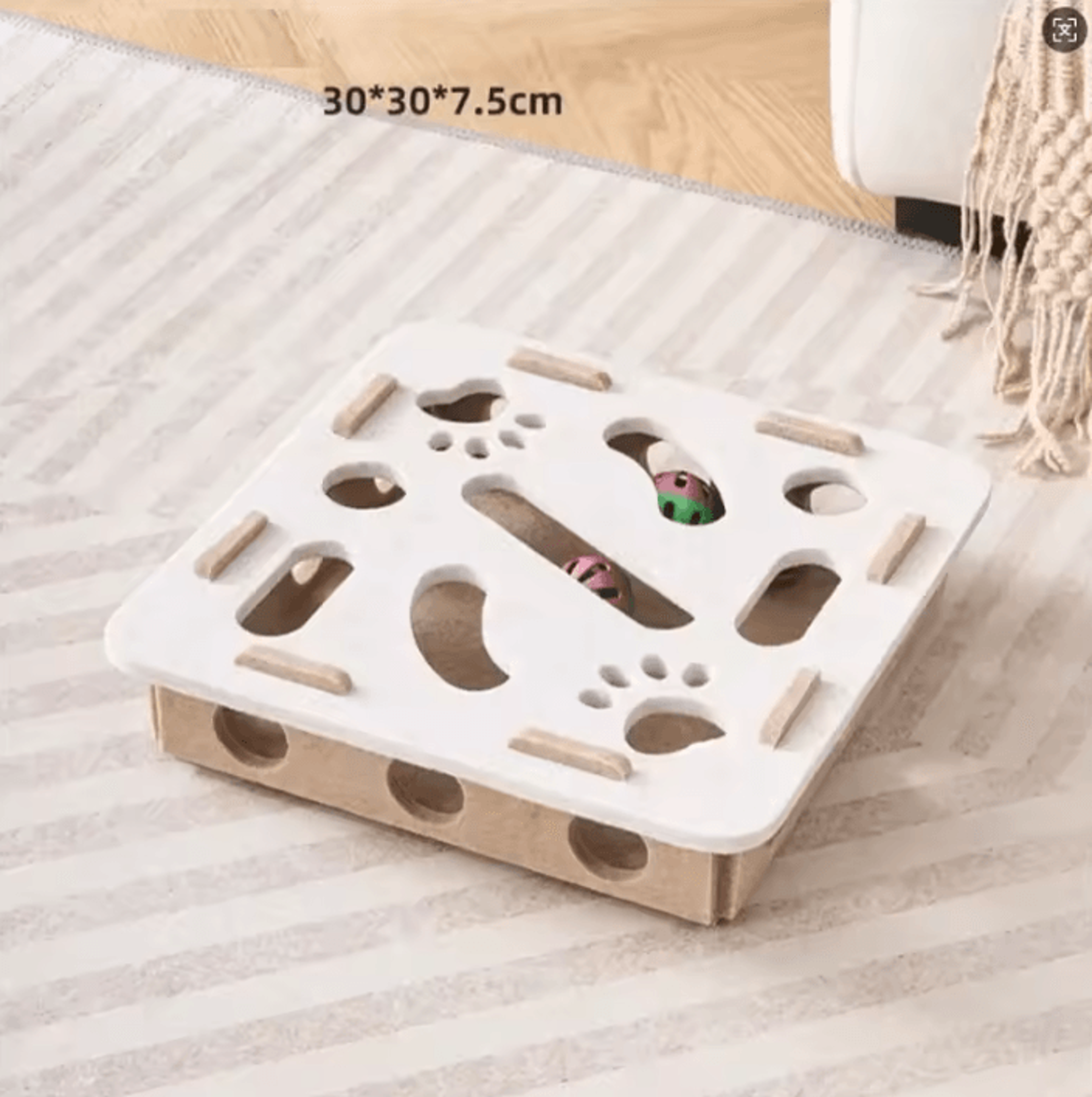ScratchPlay Sisal Cat Scratching Post  Interactive Indoor Scratcher  Exercise Toy For Cats 5