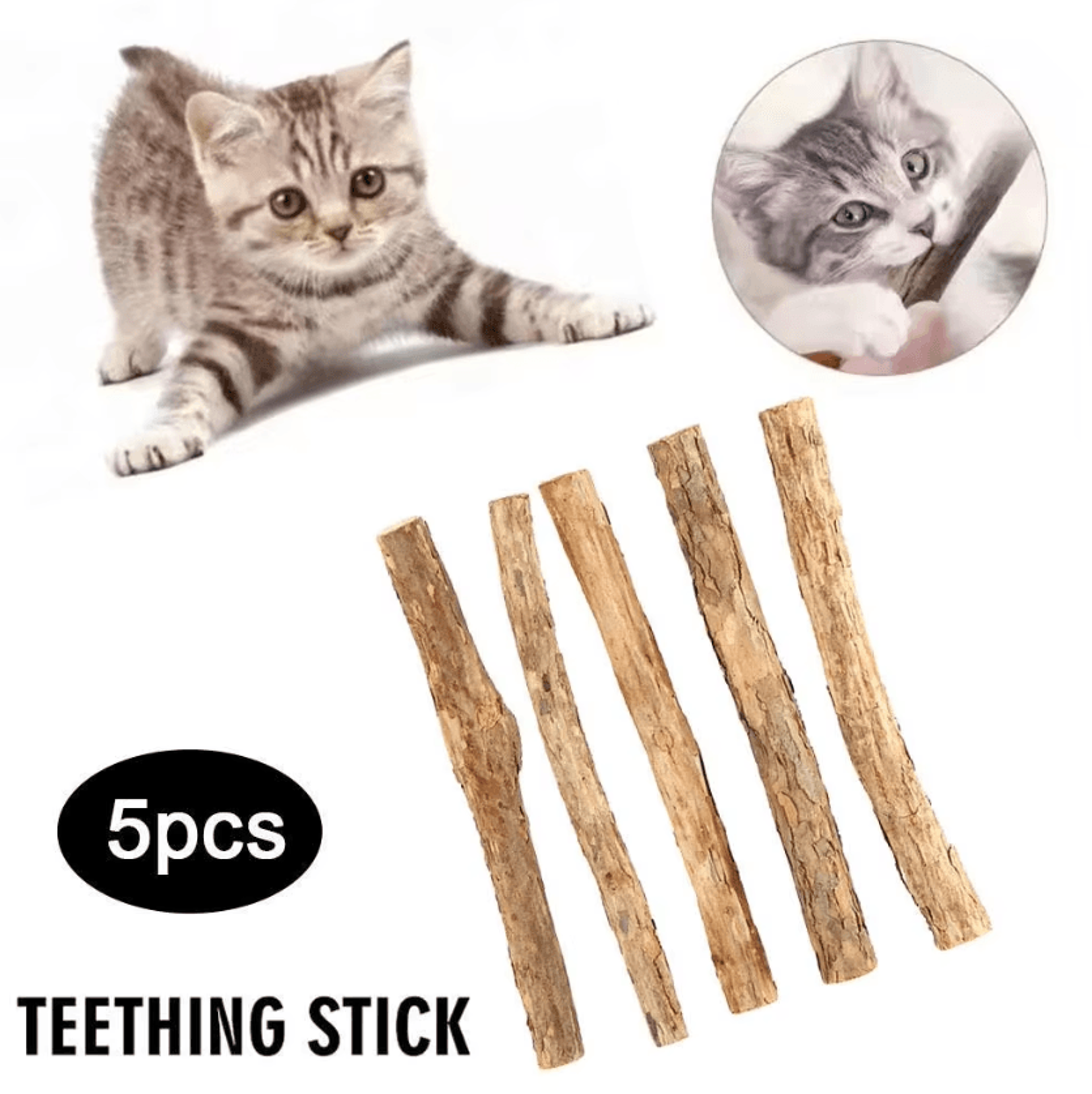 natural silvervine cat chew sticks – catnip sticks for dental care & play