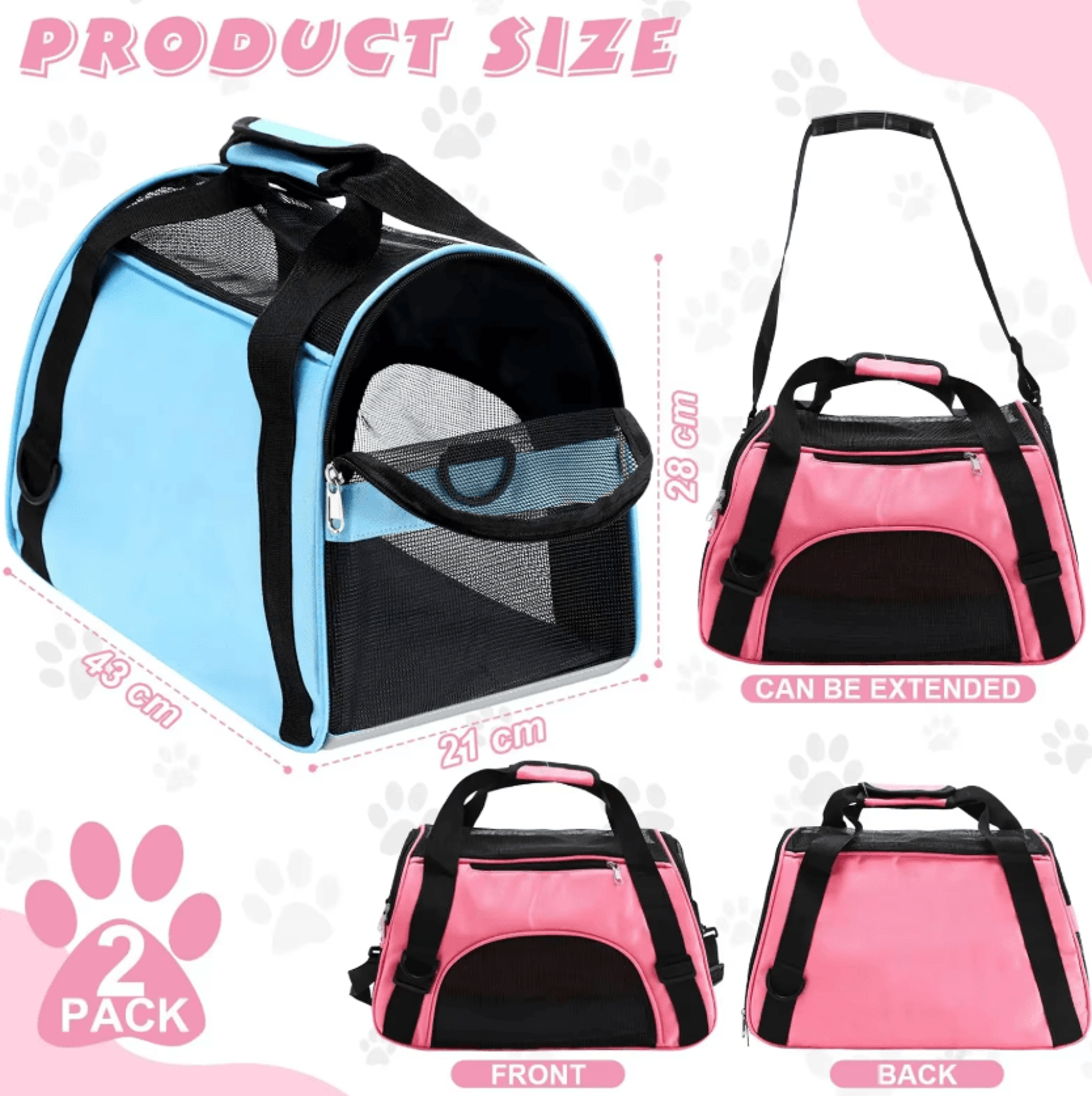 portable mesh pet carrier bag – cat travel carrier for comfortable trips & everyday adventures
