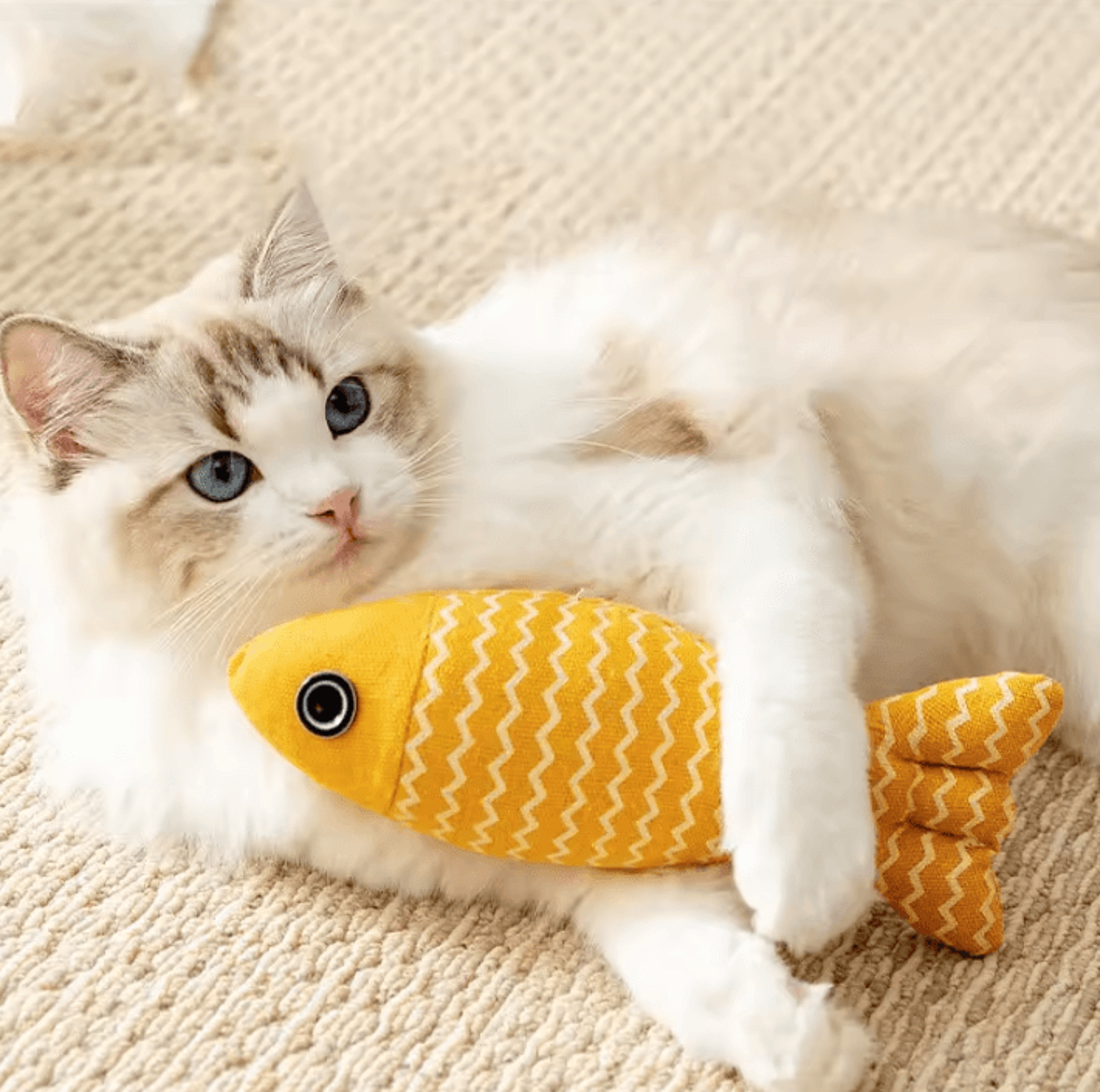 Realistic Fish Kicker Toy  Interactive Cat Kicker Toy For Play Chewing  Exercise 0