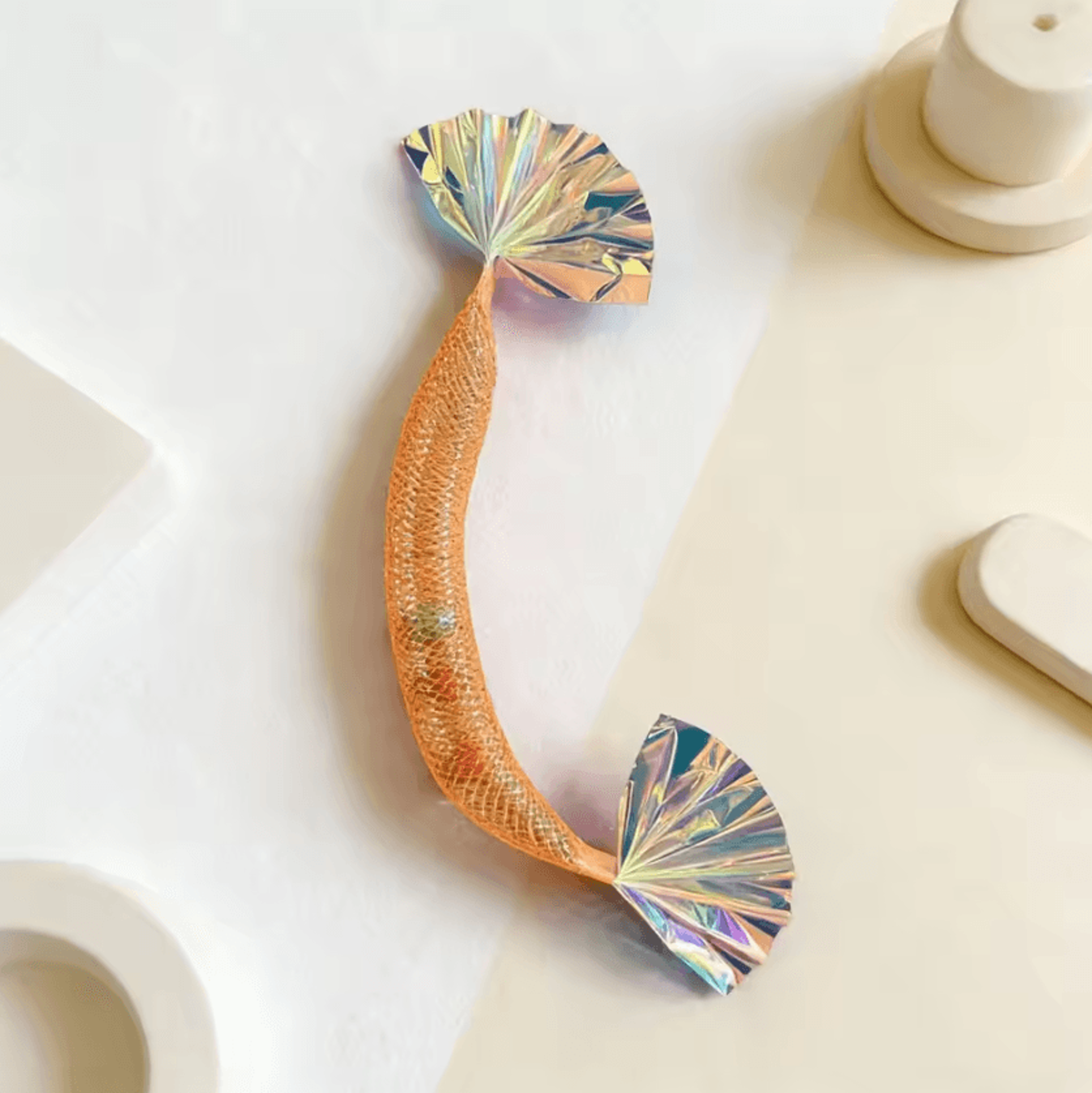 Mesh Tube Shrimp Cat Toy Set  4PCS Interactive Chew  Chase Toys 3