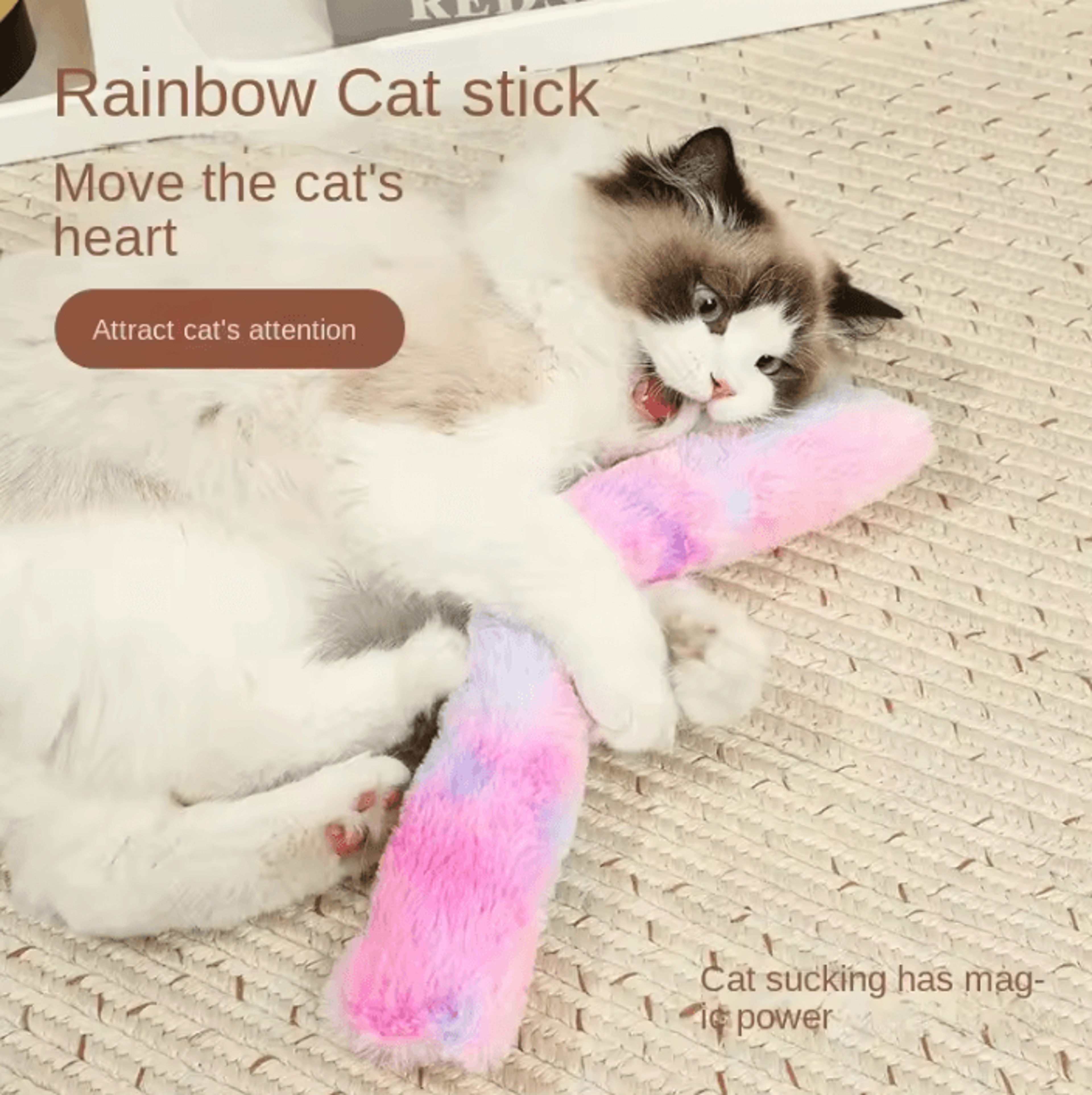 catnip kick stick plush chew toy for cats
