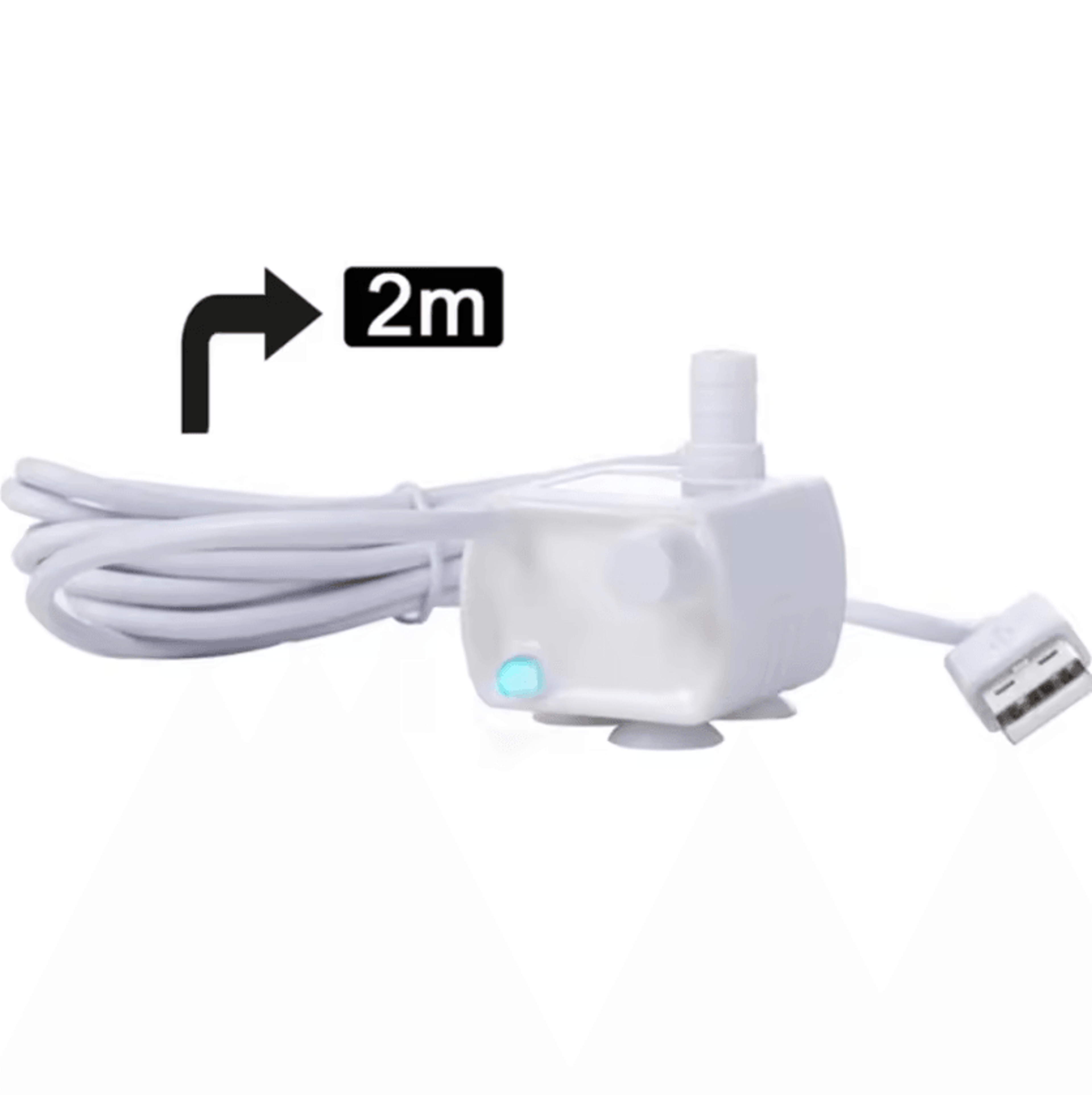 USB Water Fountain Pump Replacement With LED Light 5