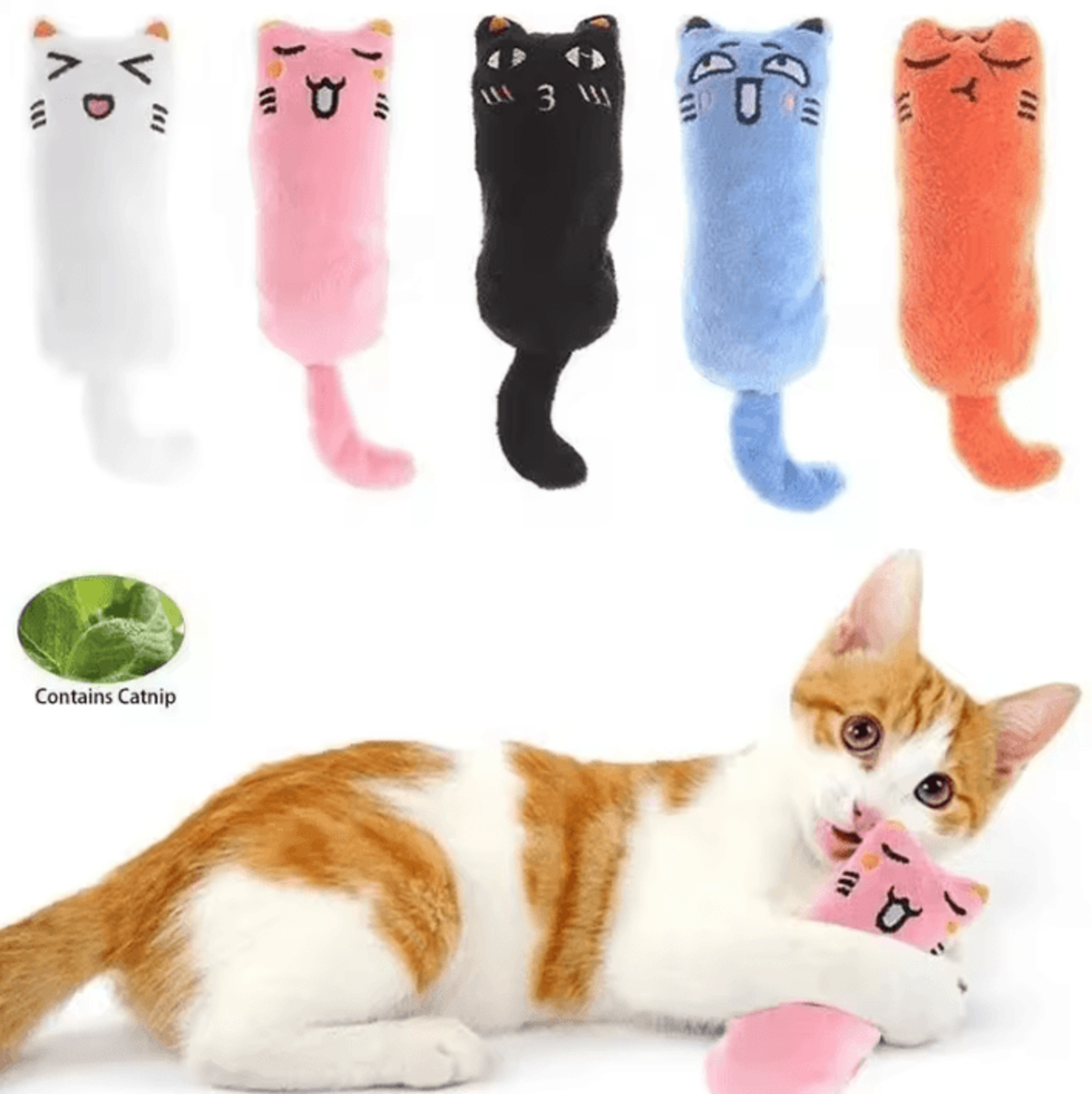 Catnip Thumb Pillow Plush Toy For Cats 0